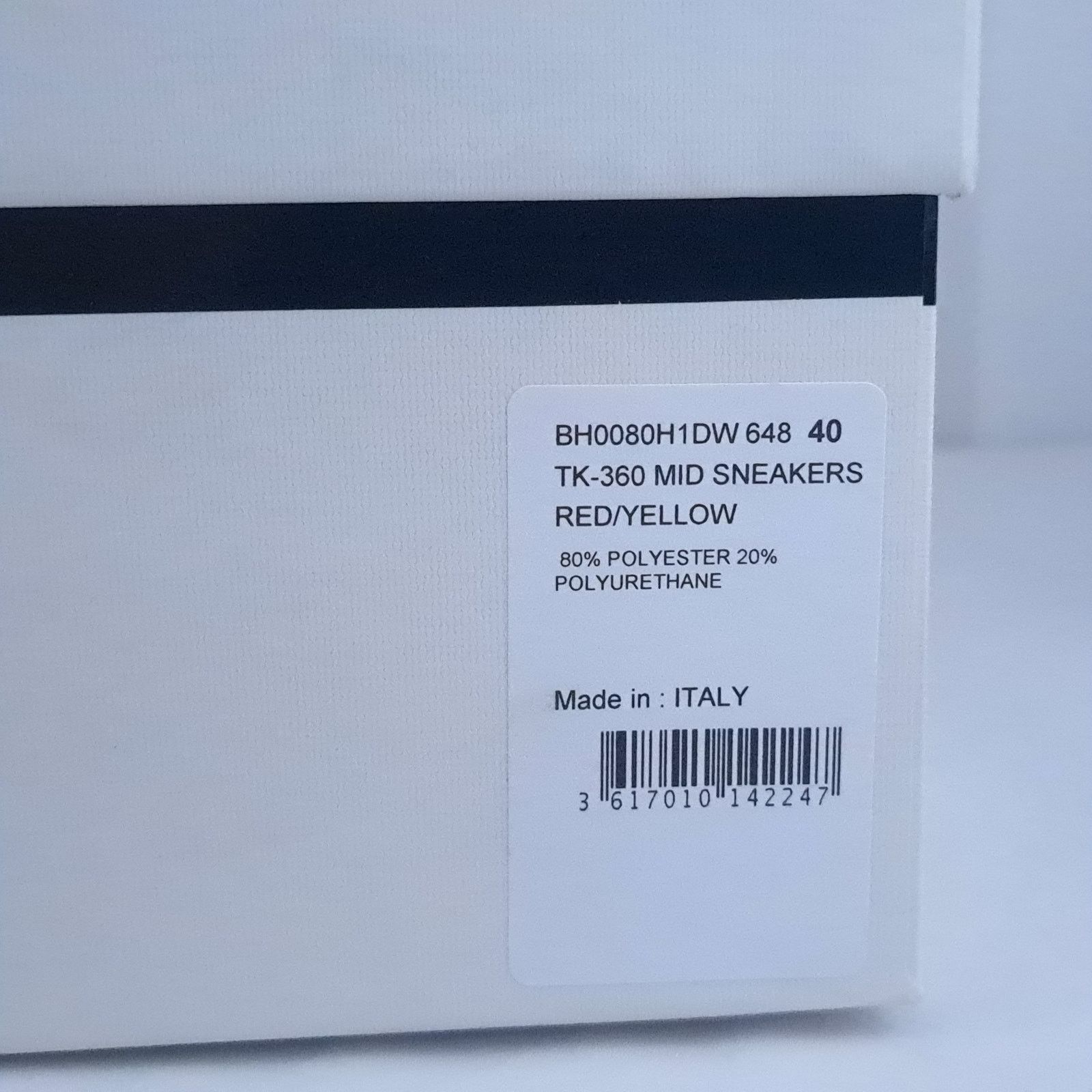 (B).Stroy × Givenchy o1rshd1 TK-360 Mid Sneakers in Red/Yellow Size US 7 / EU 40 - 14 Thumbnail