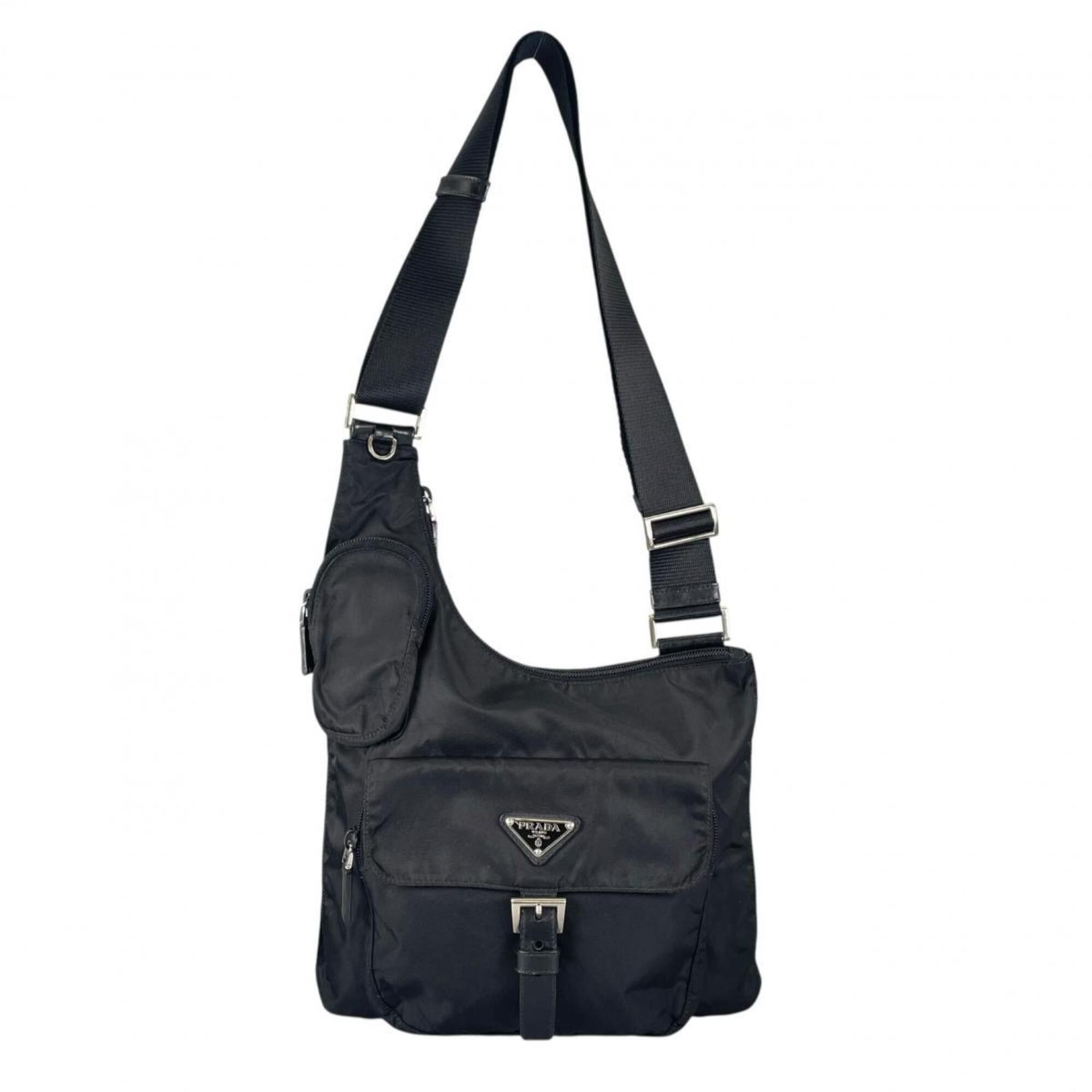 Prada Prada Shoulder Bag Crossbody Re-Nylon Triangle Logo Nylon BT0520 Black Size ONE SIZE - 1 Thumbnail