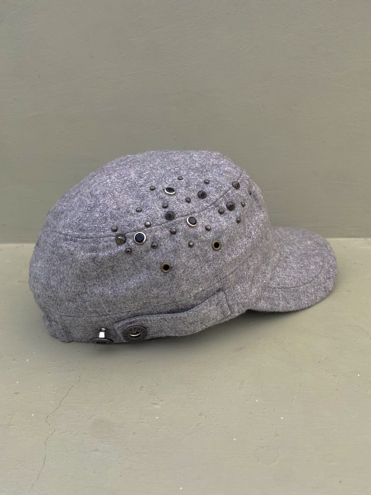 Hysteric Glamour × Japanese Brand × Vintage 2000s studded flagh wool patrol hat Size ONE SIZE - 5 Thumbnail