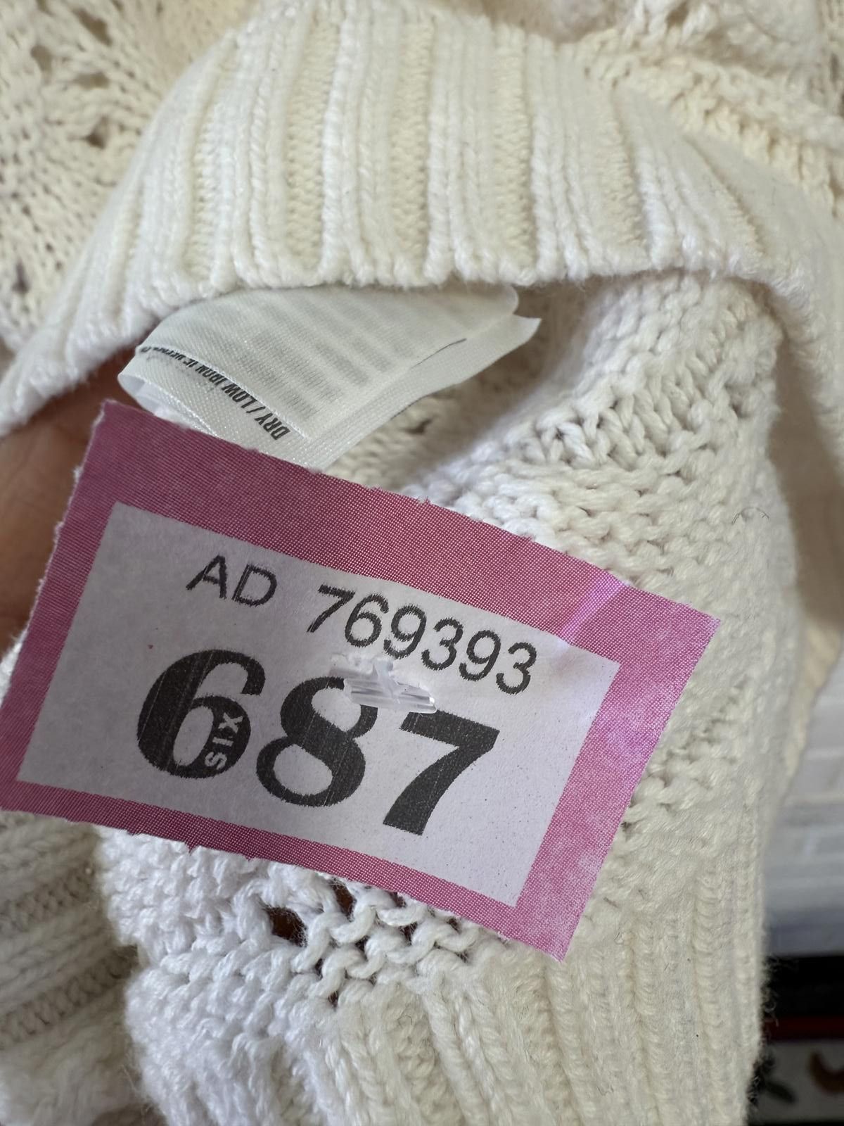Hollister Hollister White Knit Sweater, Size Small Size S / US 4 / IT 40 - 4 Thumbnail