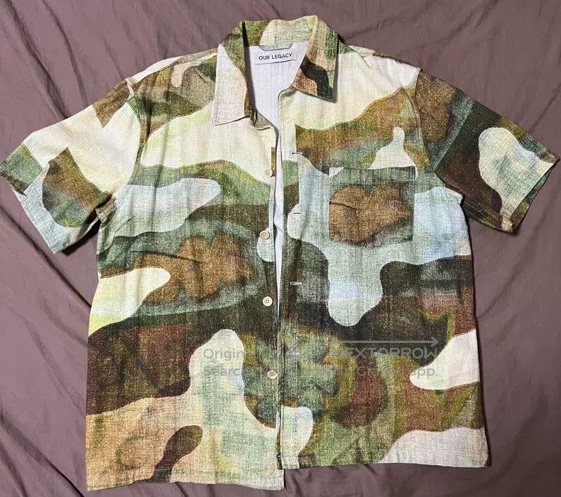 Our Legacy Our Legacy Camouflage Print Short-Sleeve Shirt - Psychedel Size US M / EU 48-50 / 2 - 1 Thumbnail