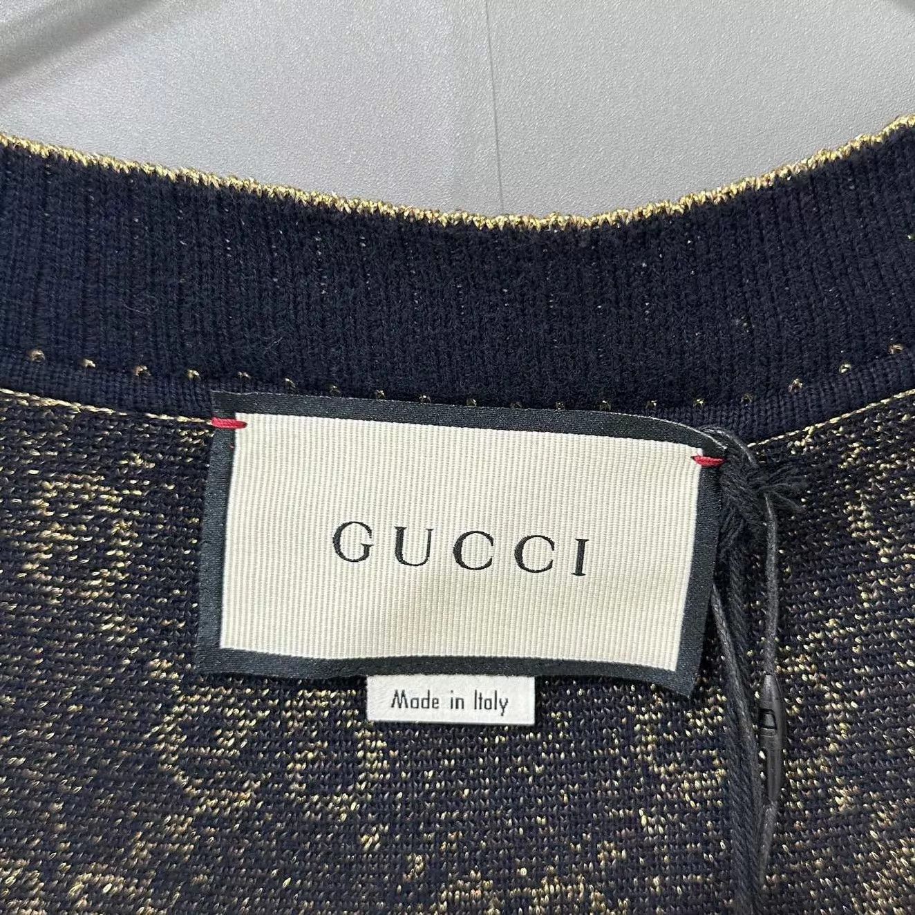 Gucci Gucci GG all over print gold thread cardigan S Size S / US 4 / IT 40 - 5 Thumbnail