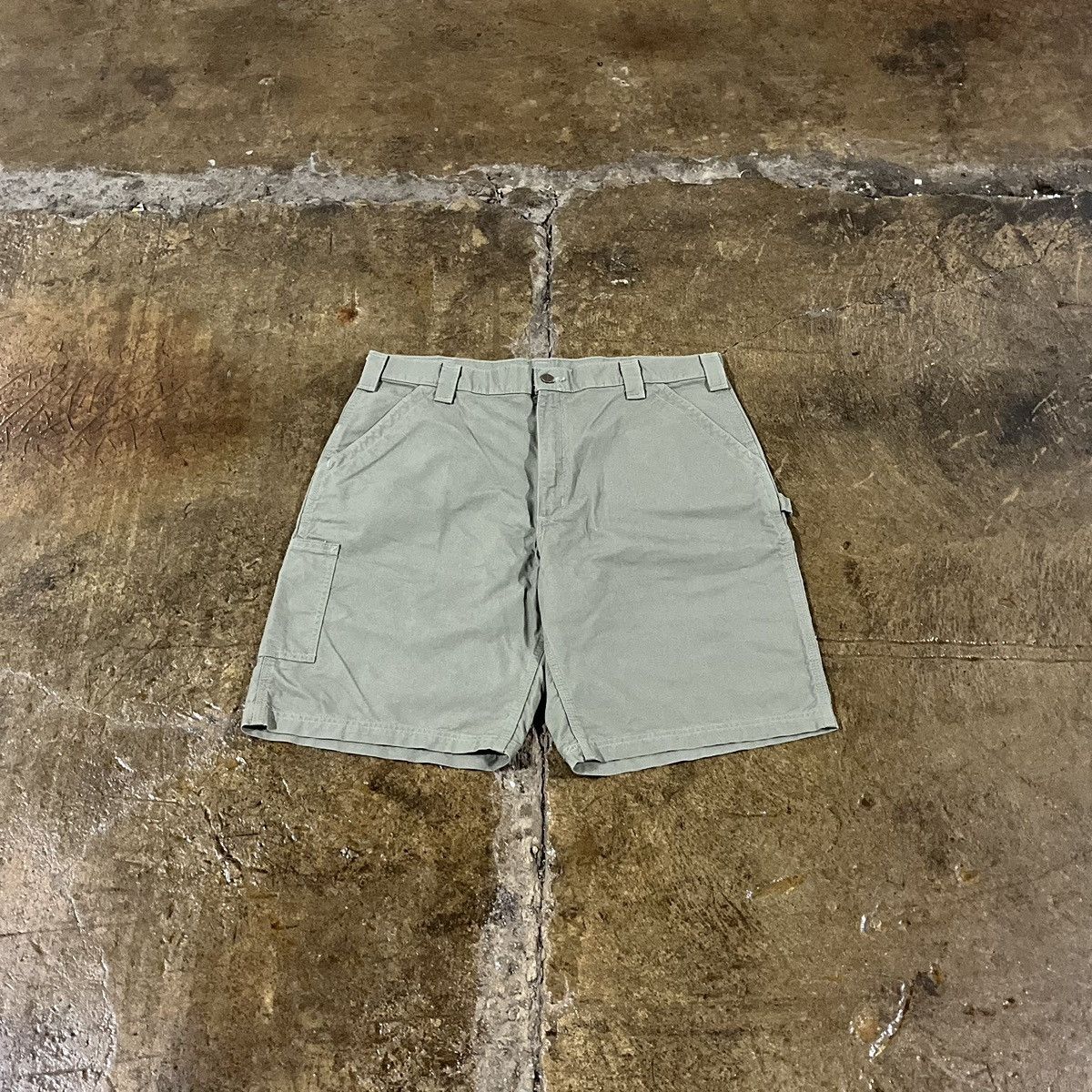 Carhartt × Vintage Crazy Carhartt Carpenter Canvas Short Y2K Workwear NWT Size US 40 / EU 56 - 2 Thumbnail