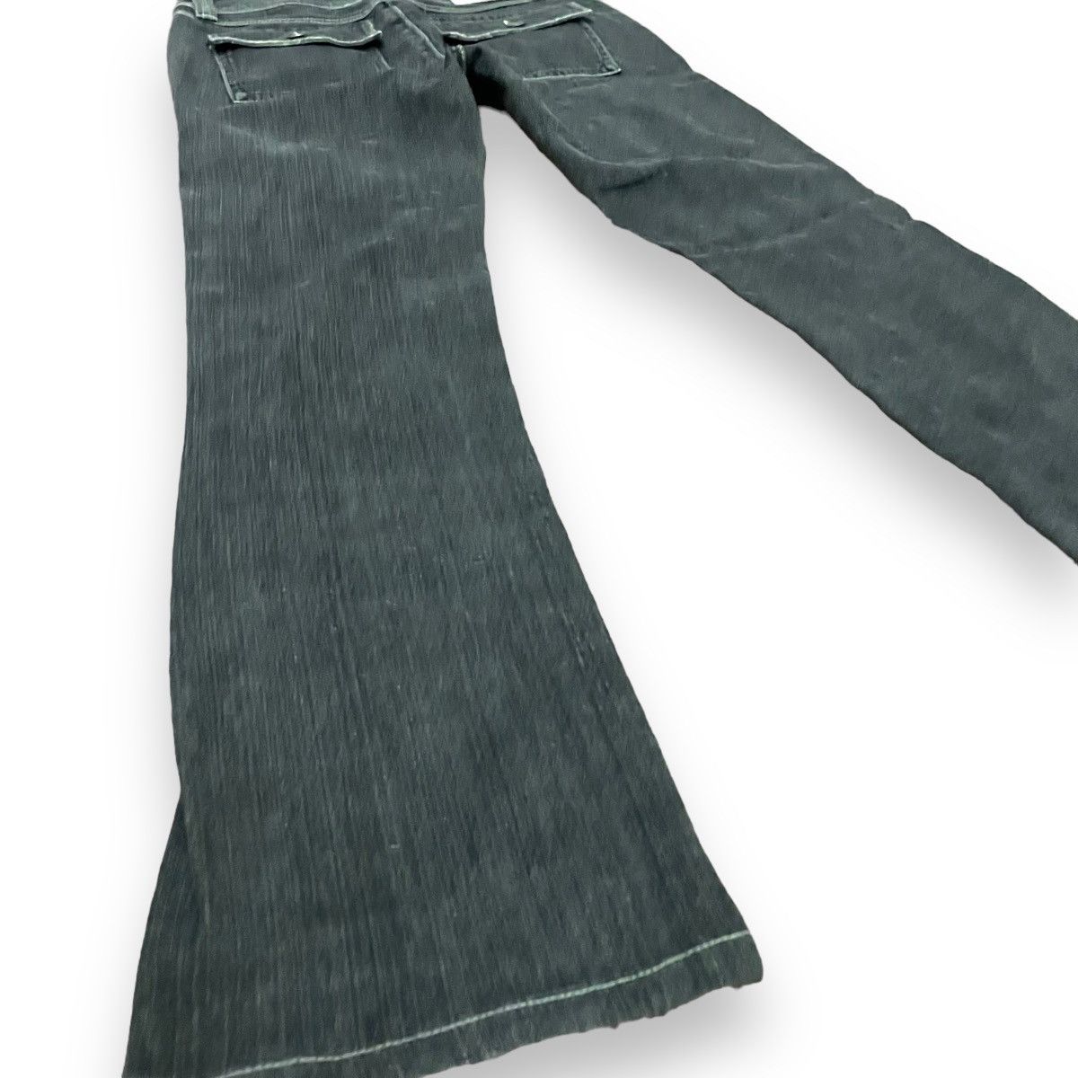 20471120 × Hysteric Glamour × Japanese Brand 🇯🇵 VINTAGE BRAPPERS BUSH FLARE PANTS Size 28" / US 6 / IT 42 - 6 Thumbnail
