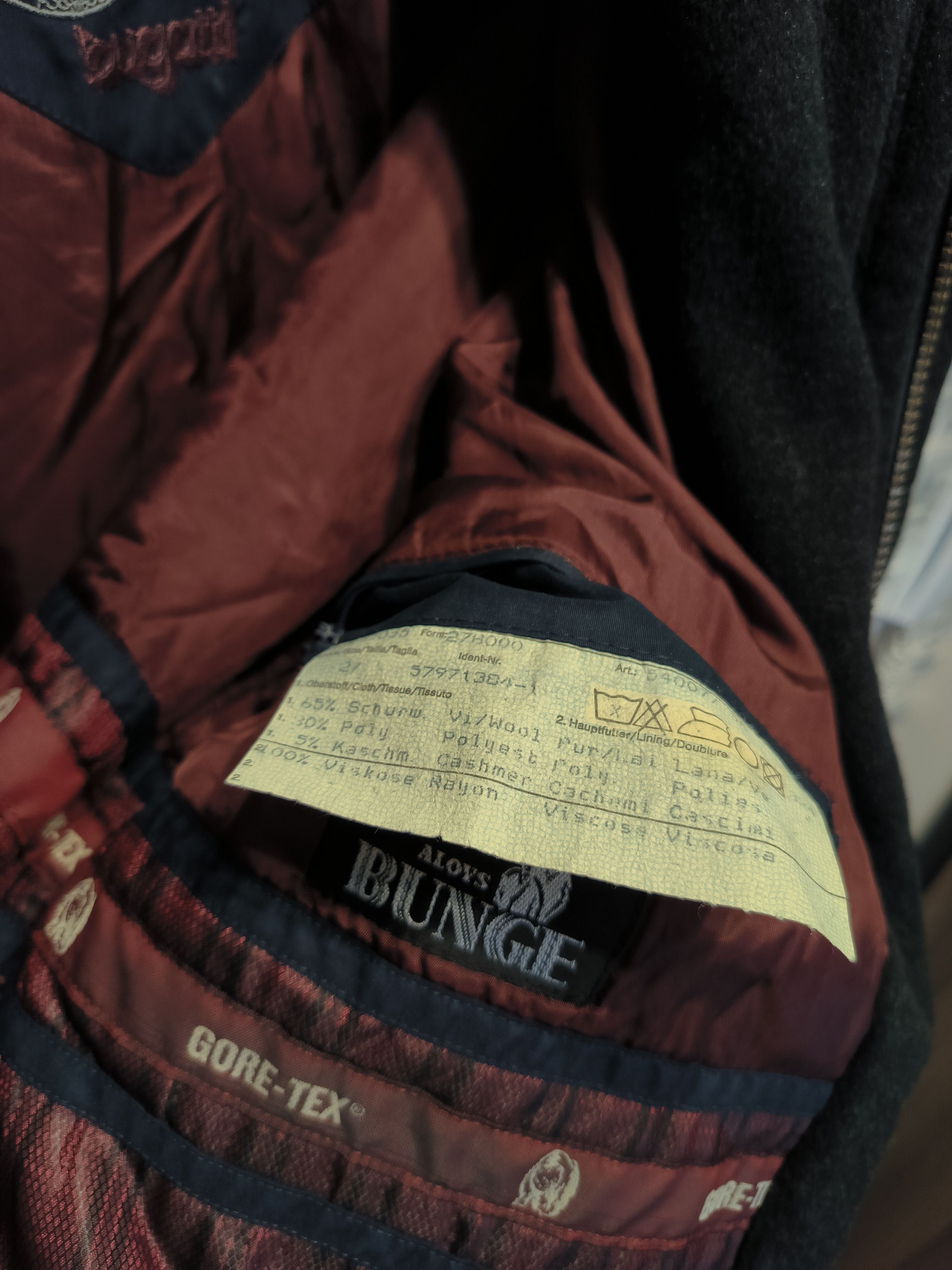 Bugatti × Goretex Bugatti Coat Gore-Tex Cashmere Wool Black Size US XL / EU 56 / 4 - 5 Thumbnail