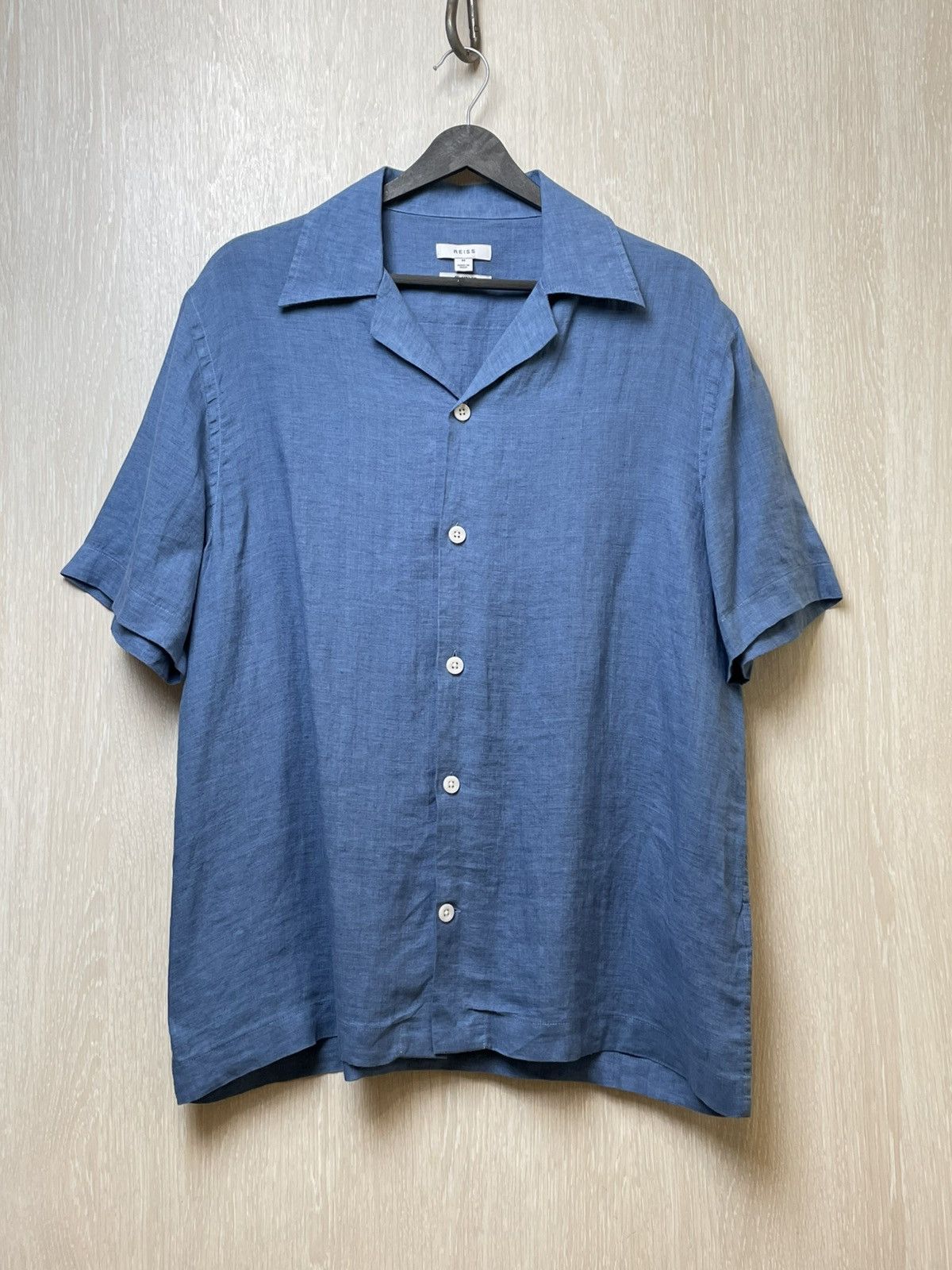 Reiss Mens Reiss shirts button up cotton linen luxury size M Size US M / EU 48-50 / 2 - 1 Thumbnail