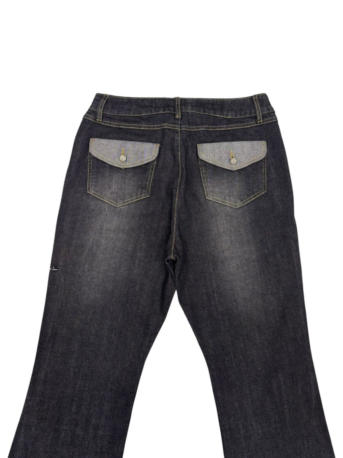Tornado Mart FLARE JEANS BLACK FISCO BOOTCUT TORNADO MART VIBES JEANS Size US 30 / EU 46 - 6 Thumbnail