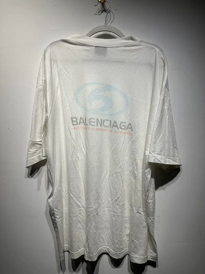 Balenciaga Balenciaga Worn Out Blue Label Logo Letter Pattern Printed Size US M / EU 48-50 / 2 - 2 Thumbnail