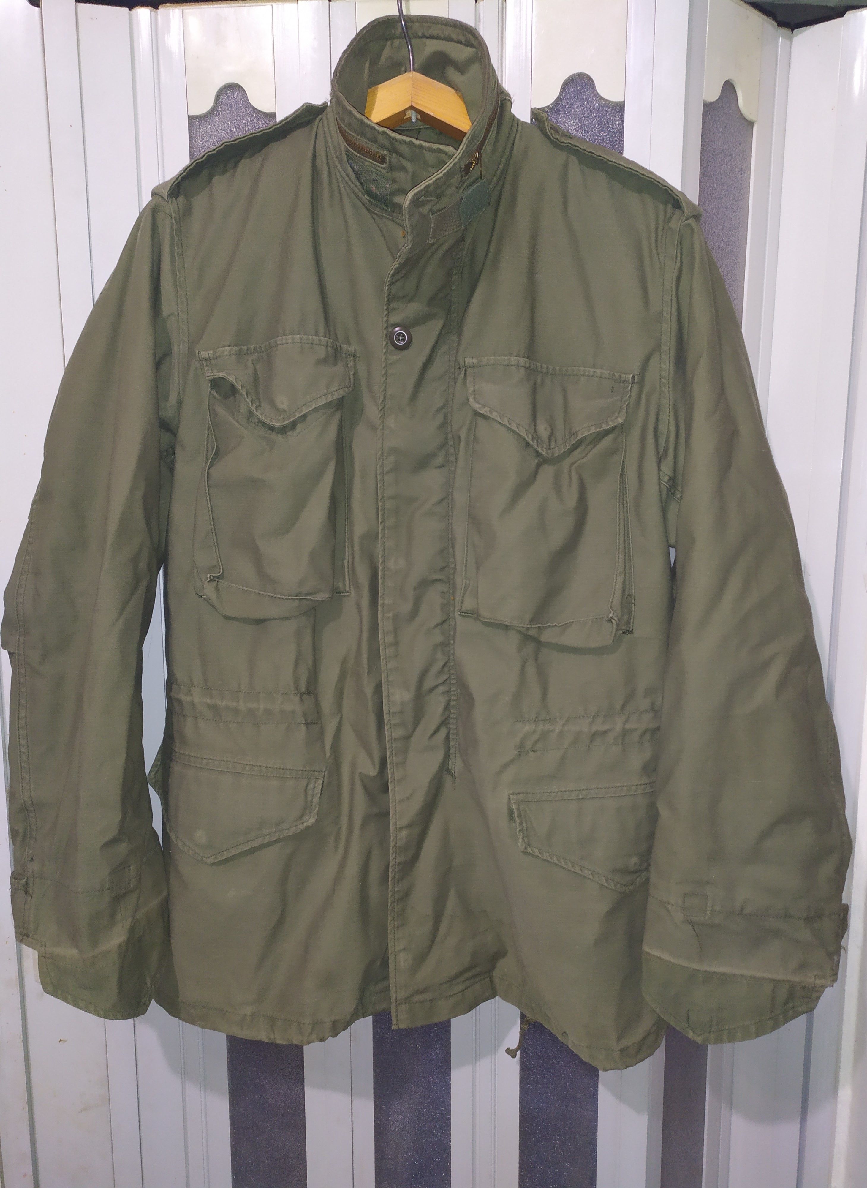 Image of Vintage OG 107 60’S M65 Alpha Industries Jacke in Green, Men's (Size Small)