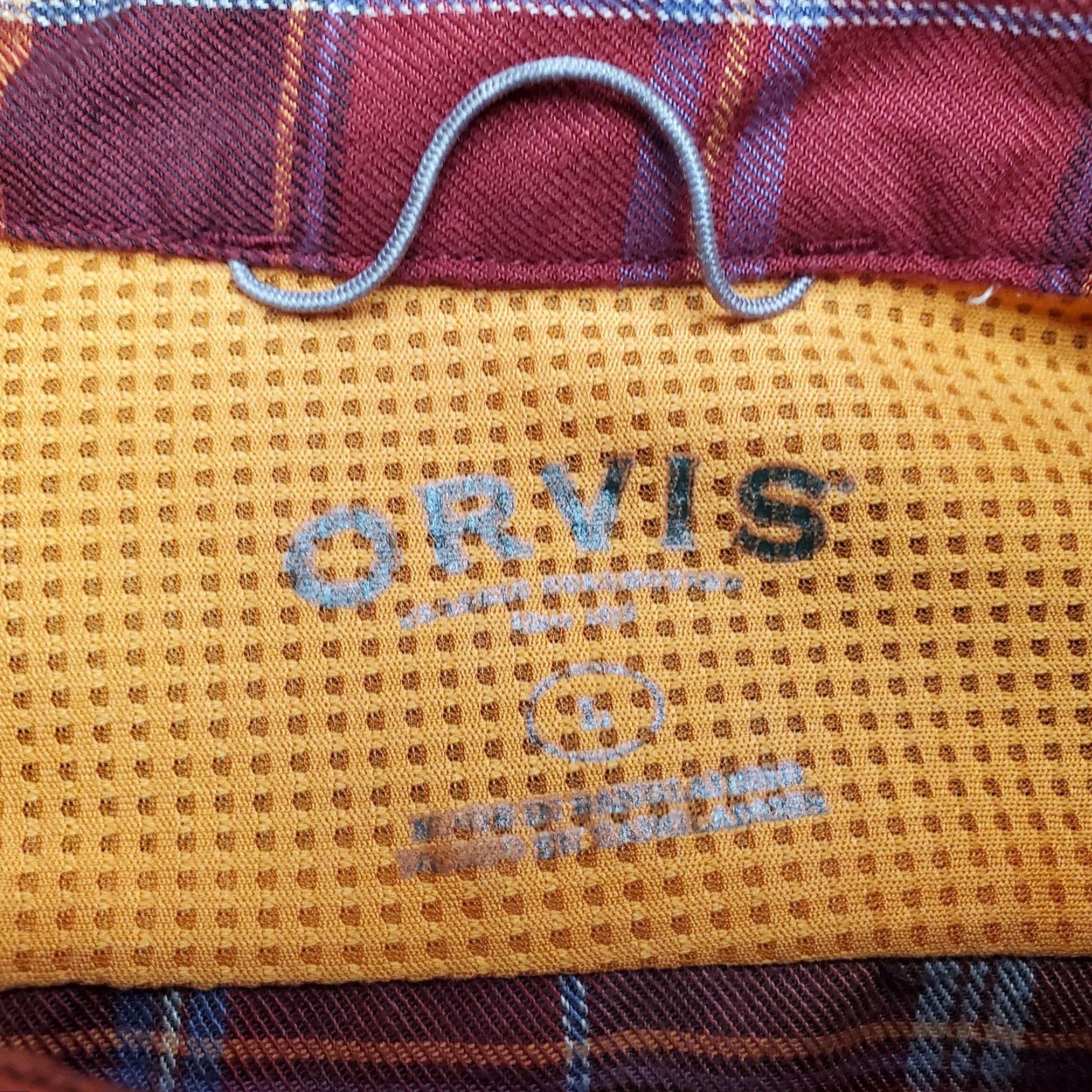 Orvis Orvis Shirt Mens Large Red Plaid Classic Collection Performance Outdoor Fishing Size US L / EU 52-54 / 3 - 3 Thumbnail
