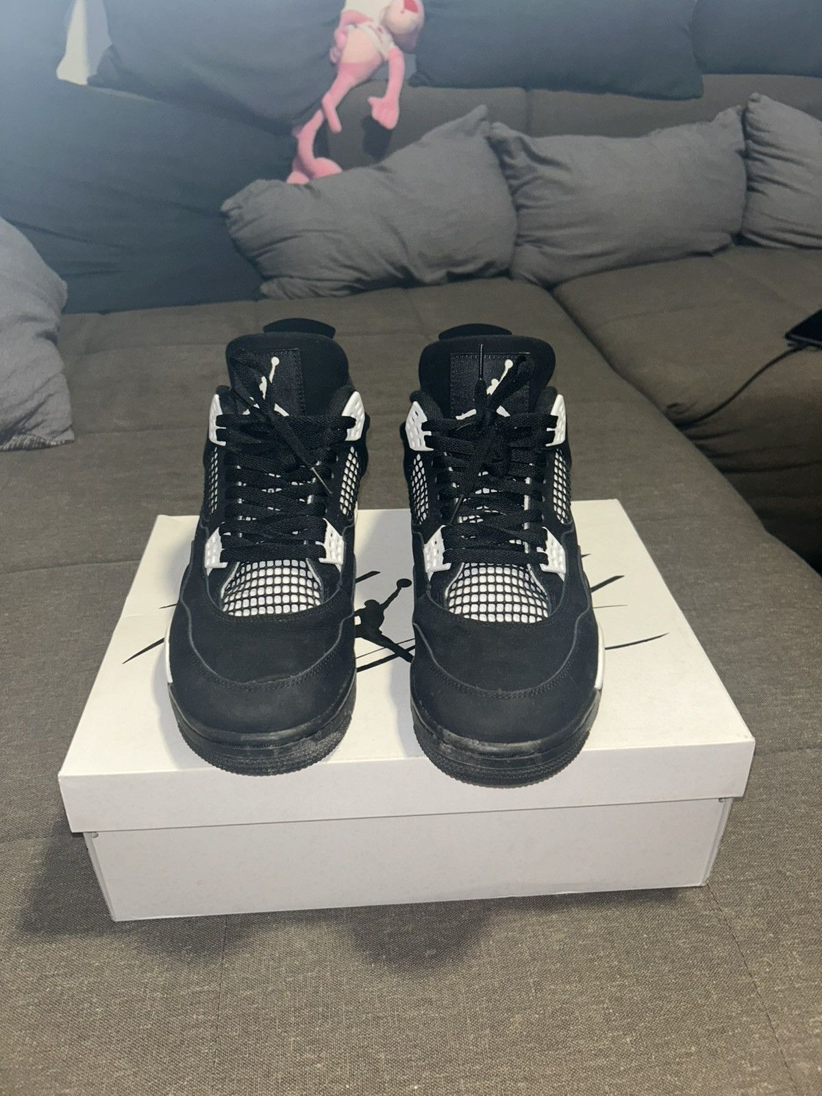 Jordan Brand Jordan 4 White Thunder Size US 12.5 / EU 45-46 - 2 Thumbnail