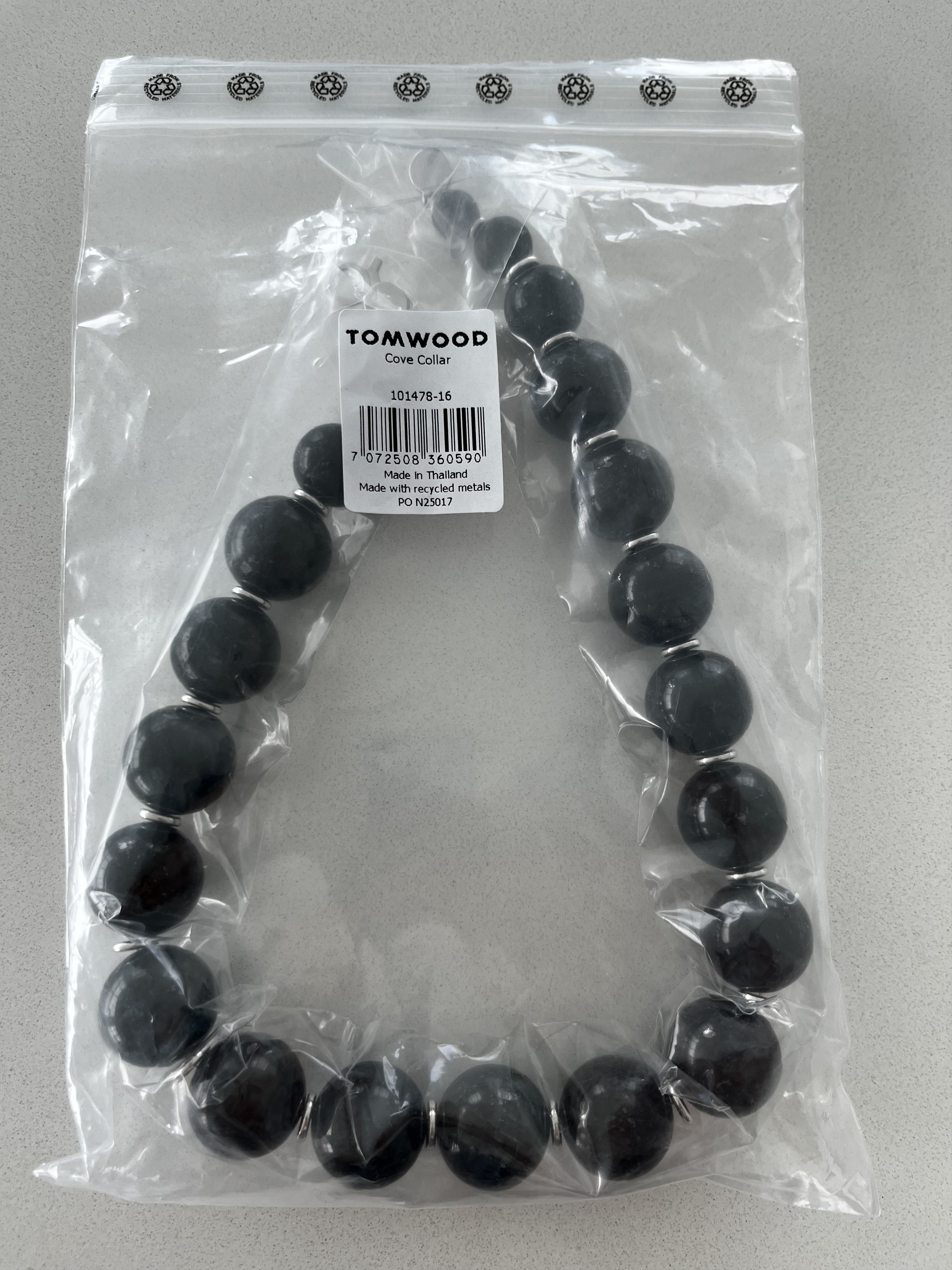 Tom Wood Cove Collection Collar/Necklace Norway Black Larvikite Stone Size ONE SIZE - 11 Thumbnail