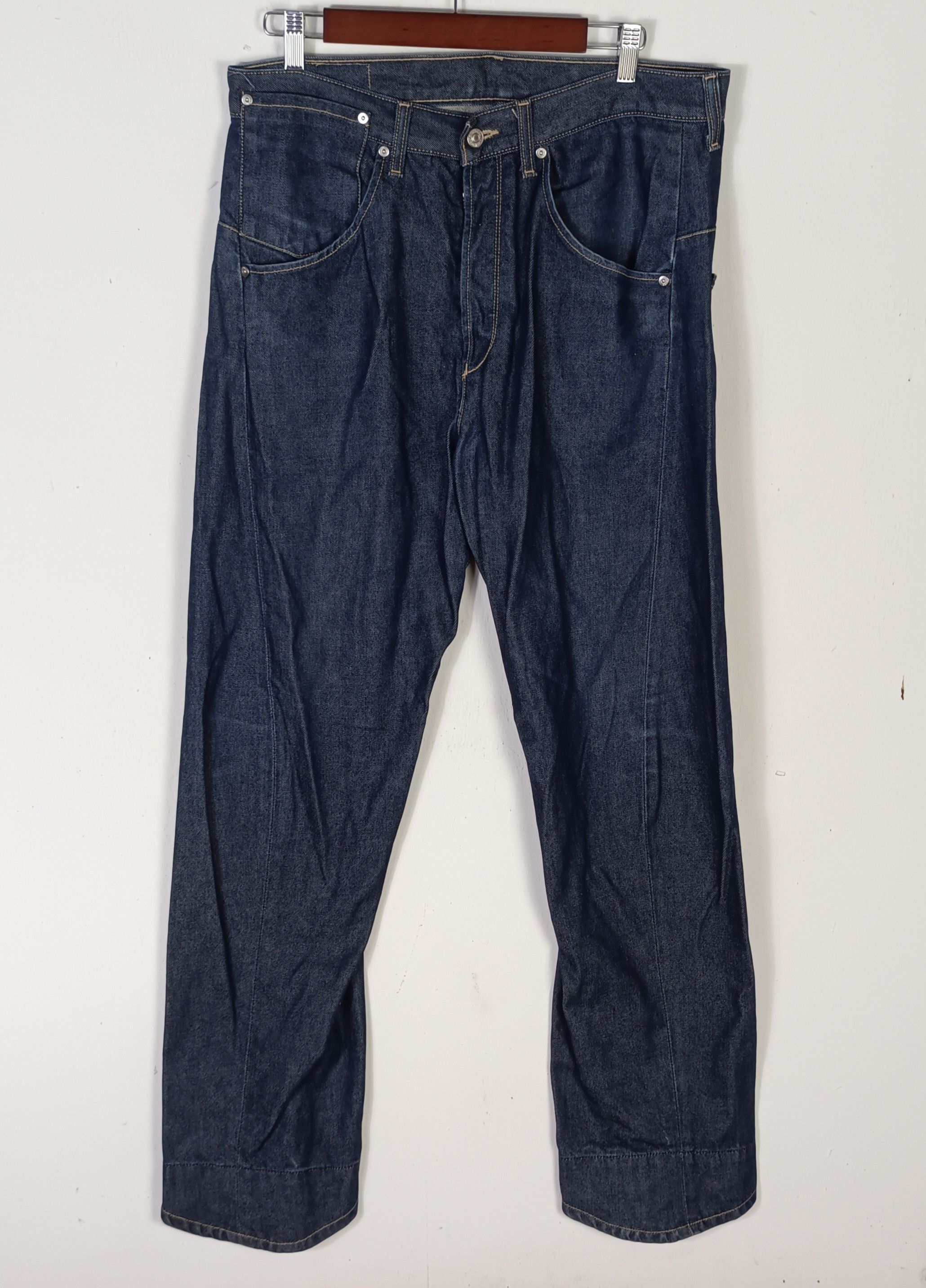 Indigo × Levi's × Levi's Vintage Clothing Vintage💥 Levi's Engineered Single (R) Denim Jeans Size US 34 / EU 50 - 2 Thumbnail