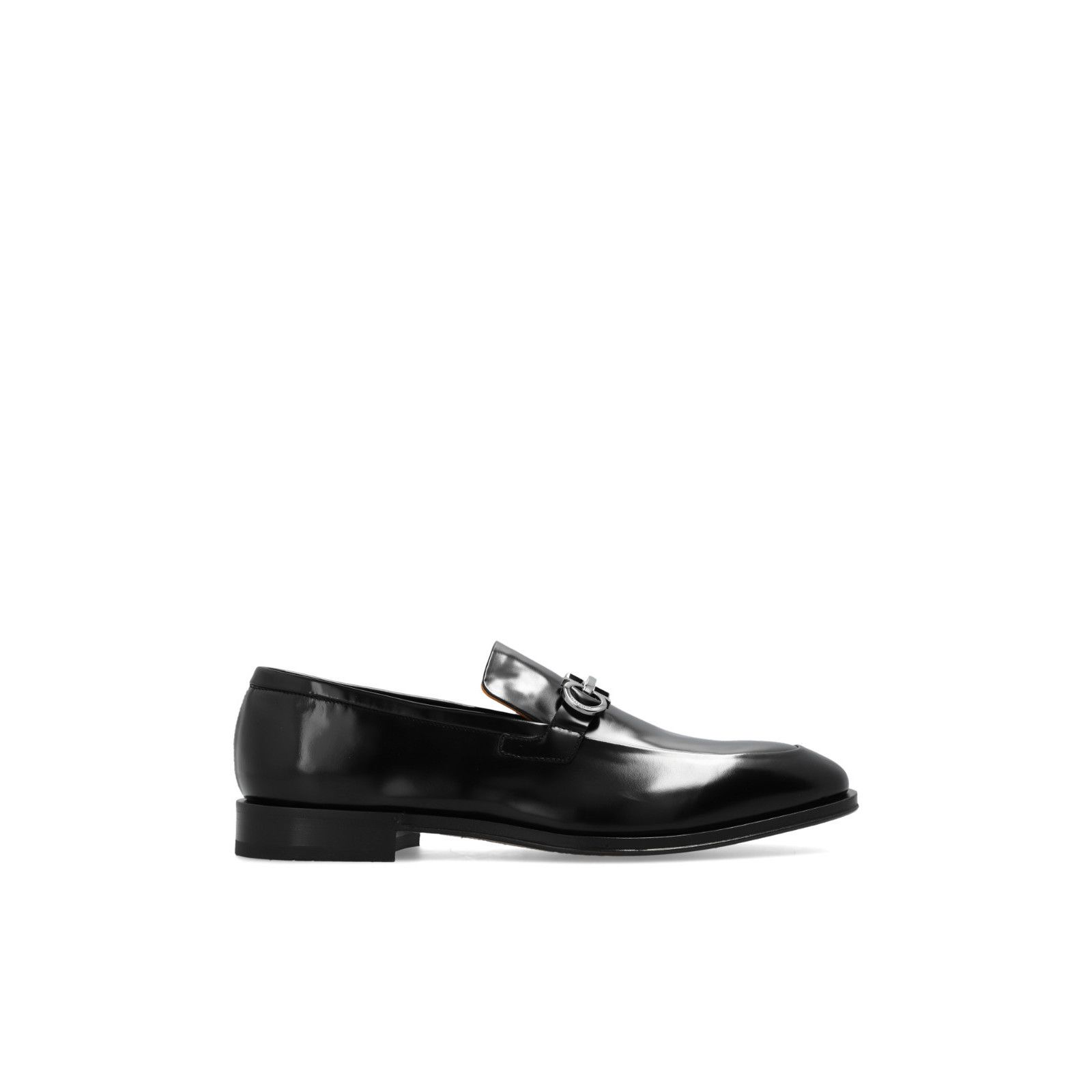 FERRAGAMO Finley Black Leather Shoes New & Authentic (Men's