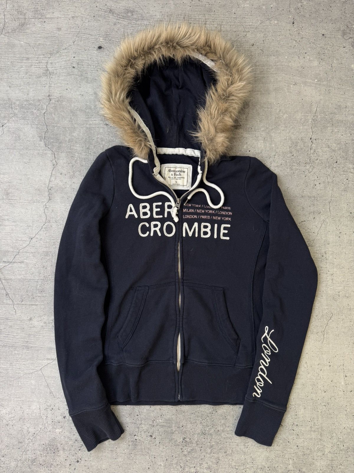 Hysteric Glamour Vtg If six was nine Style Abercrombie & Fitch fur Zip Hoodie Size S / US 4 / IT 40 - 1 Thumbnail