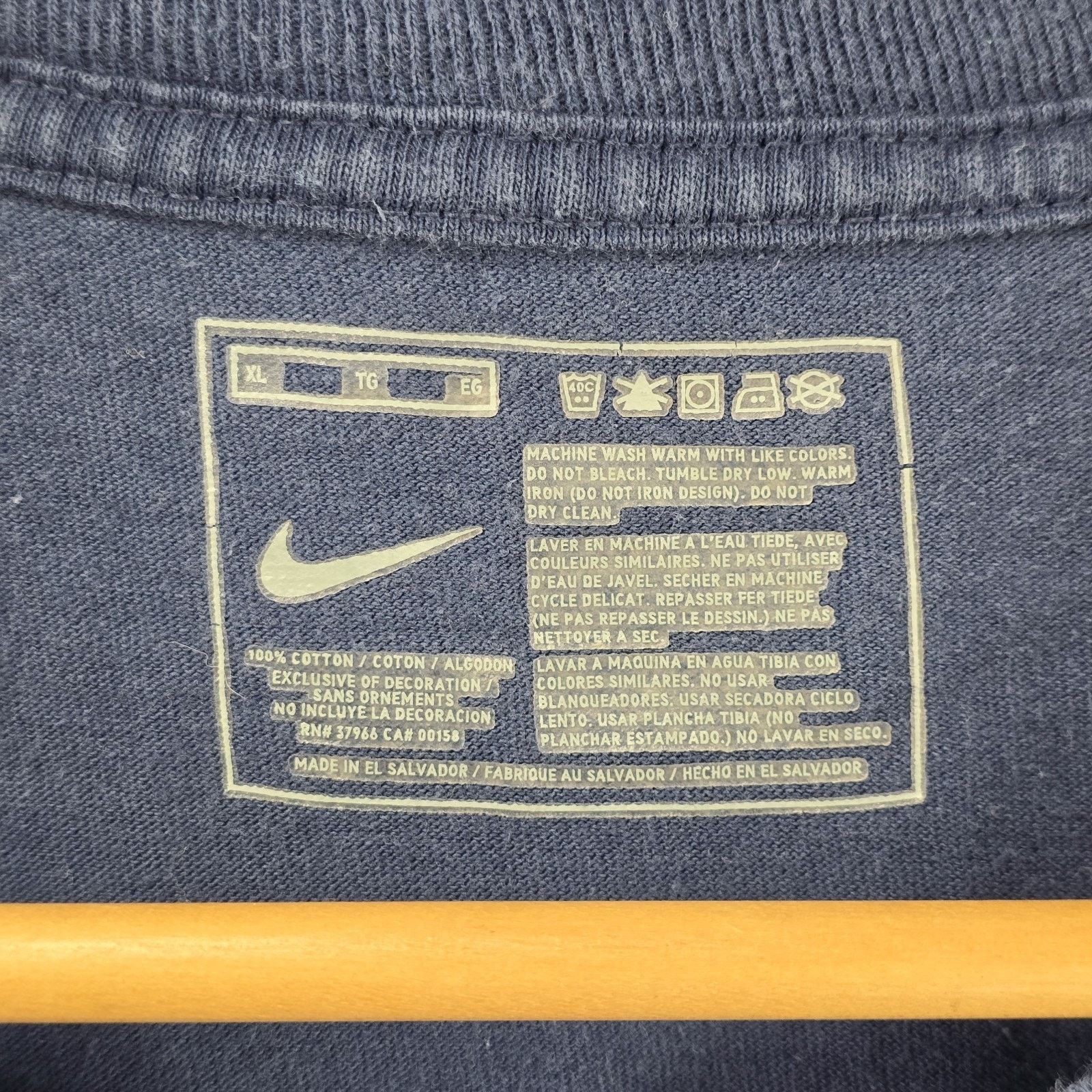 Nike Vintage Nike Swim Logo Shirt Mens XL Blue Center Swoosh Y2K Size US XL / EU 56 / 4 - 6 Thumbnail
