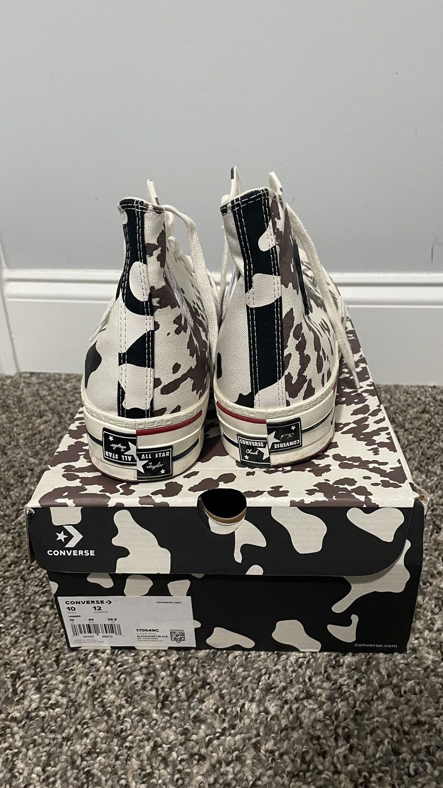 Brain Dead Braindead cow converse Size US 10 / EU 43 - 2 Thumbnail