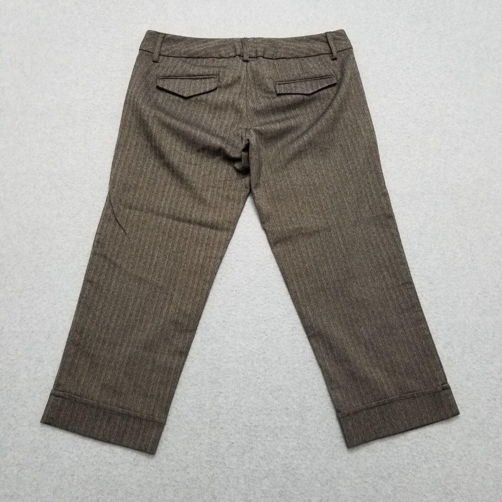 Other Spacegirls Capri Pants Womens 3 Brown Pockets Low Rise Size 30" / US 8 / IT 44 - 2 Thumbnail