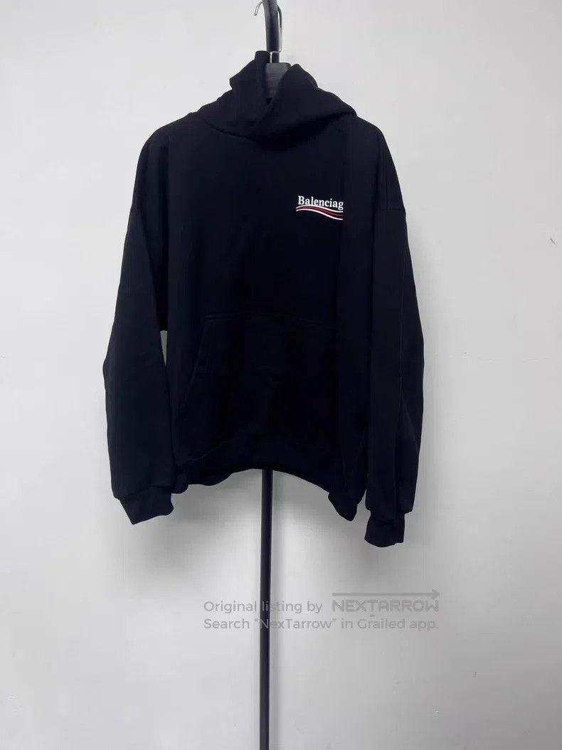 Balenciaga Balenciaga Letter Pattern Embroidered Hooded Sweatshirt Me Size US S / EU 44-46 / 1 - 1 Thumbnail