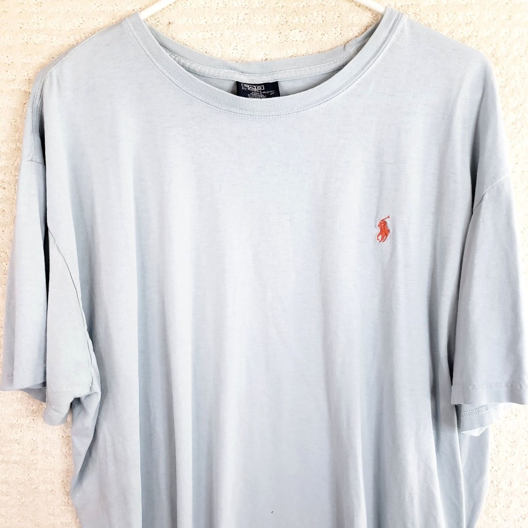 Polo Ralph Lauren Polo Ralph Lauren Shirt Men XL Light Blue Short Sleeve Preppy Crewneck Size US XL / EU 56 / 4 - 2 Thumbnail