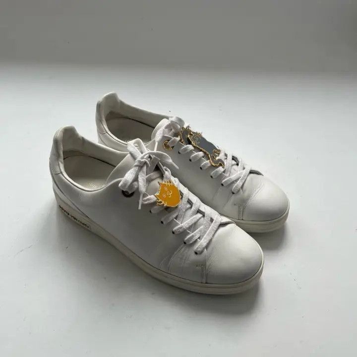 Other Louis Vuitton Cat Illustration White Sneakers -2508 Size US 7 / IT 37 - 8 Thumbnail