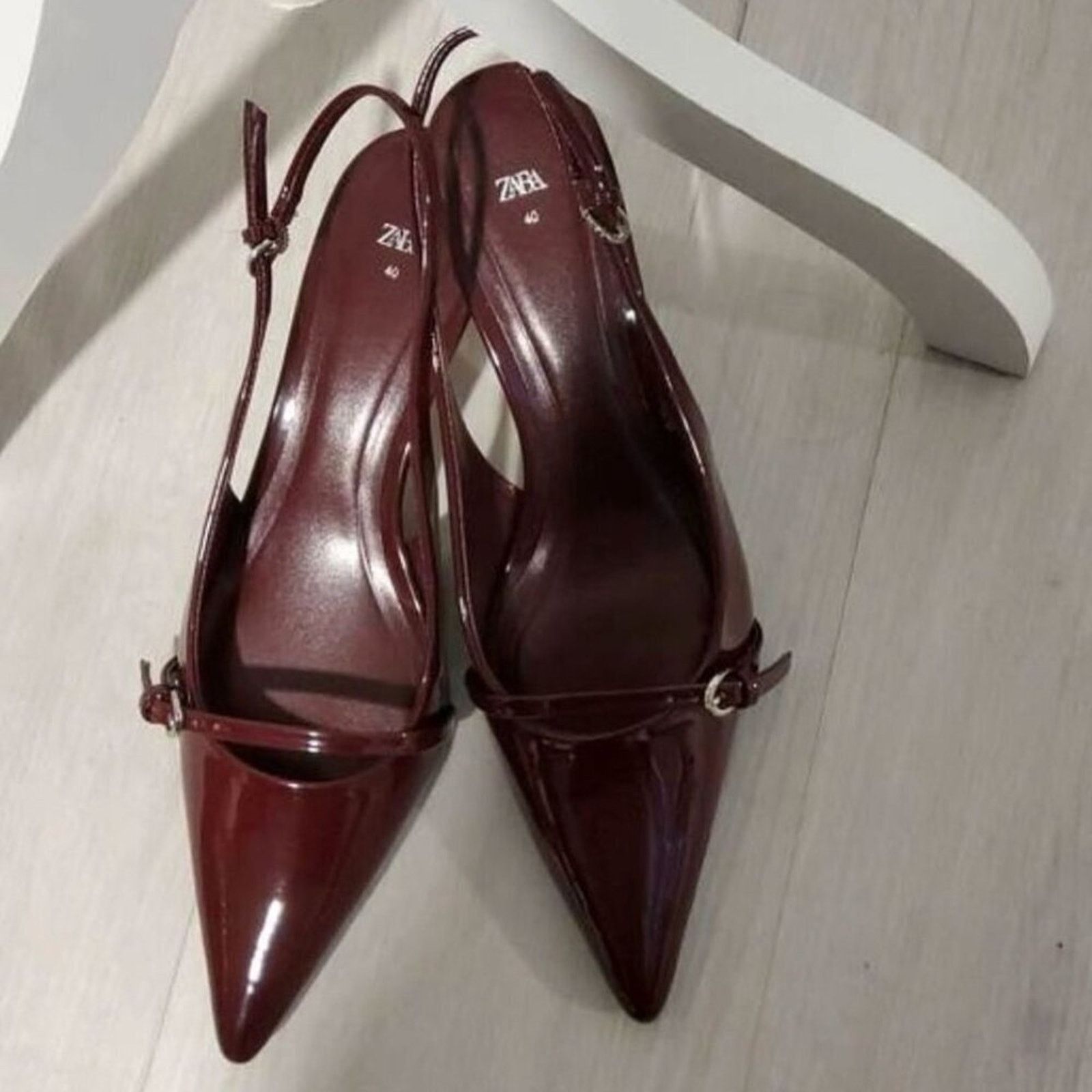 Zara ZARA VIRAL CHERRY RED FALL SLINGBACKS LAST ONE!!! Size US 7.5 / IT 37.5 - 15 Thumbnail
