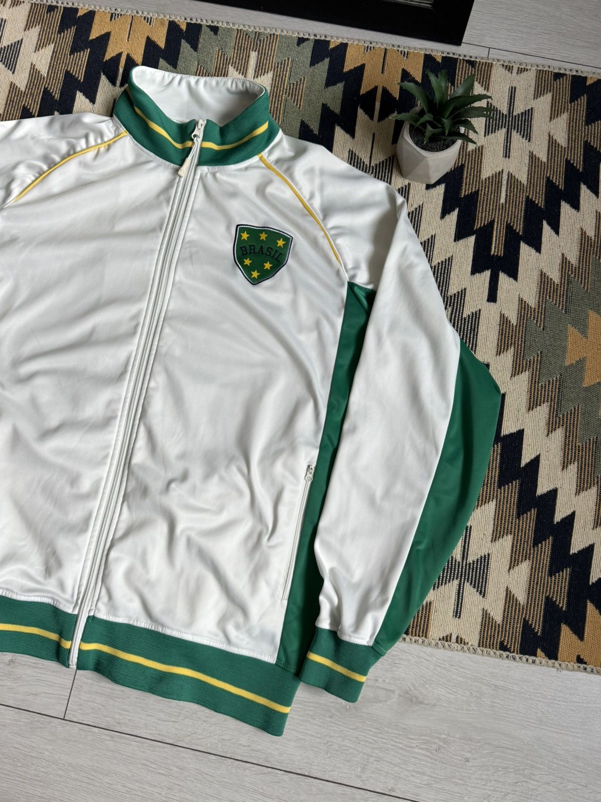 Vintage Vintage Brazil Blockcore Y2K Track Top Jacket Size US XL / EU 56 / 4 - 7 Thumbnail