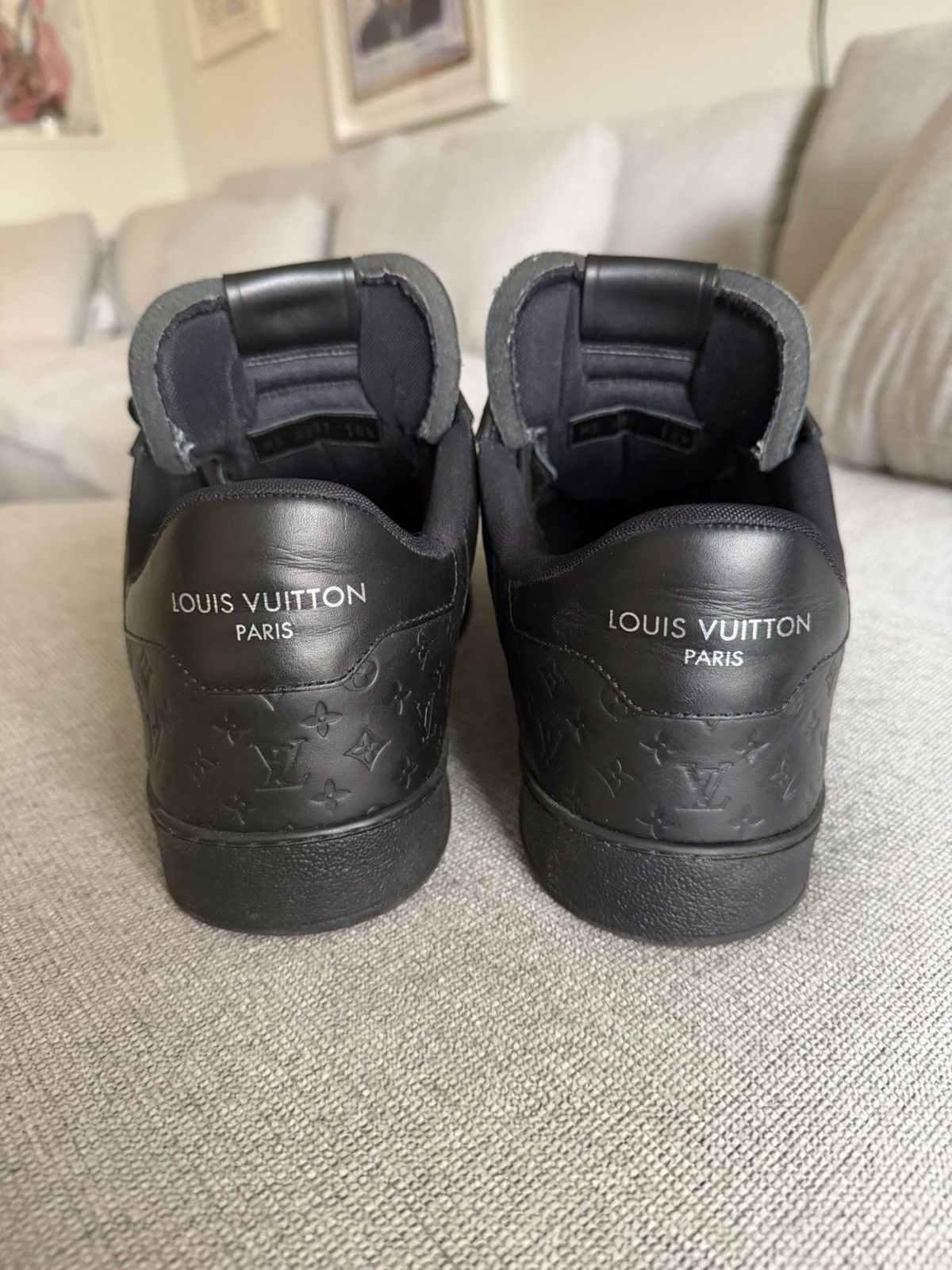 Louis Vuitton Louis Vuitton LV Monogram Leather Sneakers Size US 10.5 / EU 43-44 - 2 Thumbnail