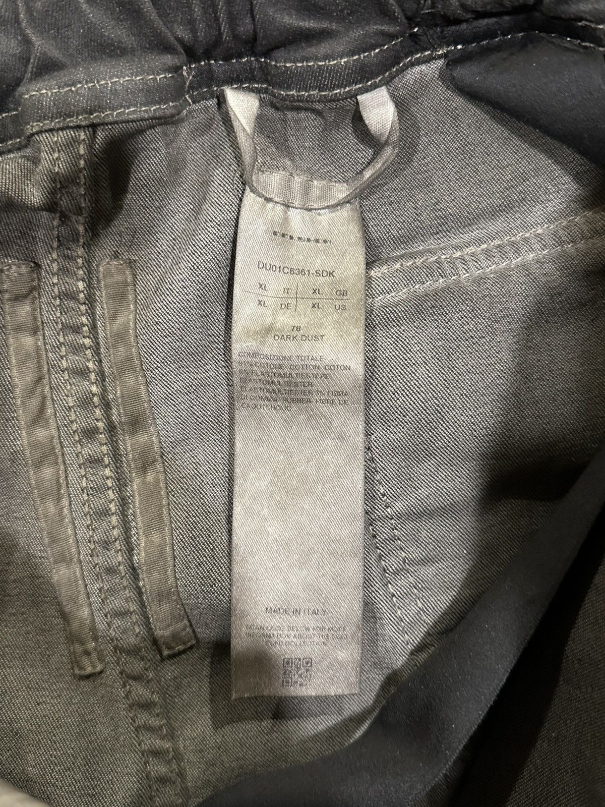 Rick Owens Rick Owens DRKSHDW Aircut SS23 Dark Dust Denim Joggers Size US 36 / EU 52 - 10 Thumbnail