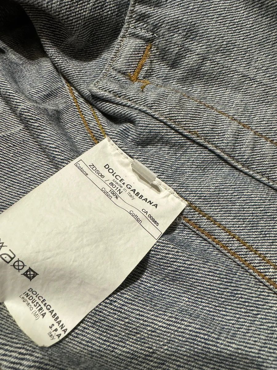 Dolce & Gabbana 2000s Dolce & Gabbana Premium Mainline Blue Structured Denim Jacket Size US L / EU 52-54 / 3 - 7 Thumbnail