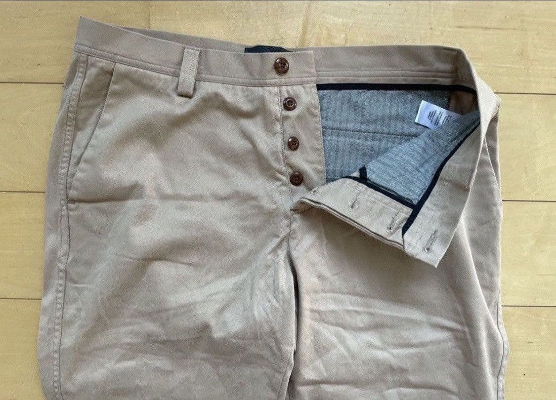 Wings + Horns Brushed Khaki Chinos Size US 34 / EU 50 - 2 Thumbnail