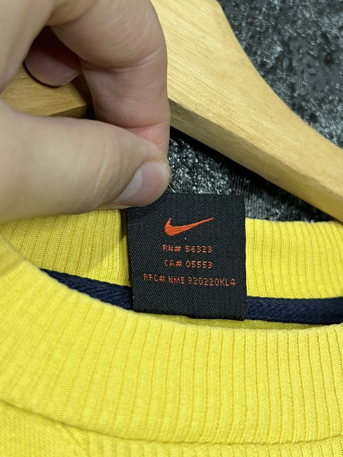 Nike × Vintage 🍯Nike Vintage 90'S Sweatshirt Big Swoosh Y2K Retro Size US M / EU 48-50 / 2 - 5 Thumbnail
