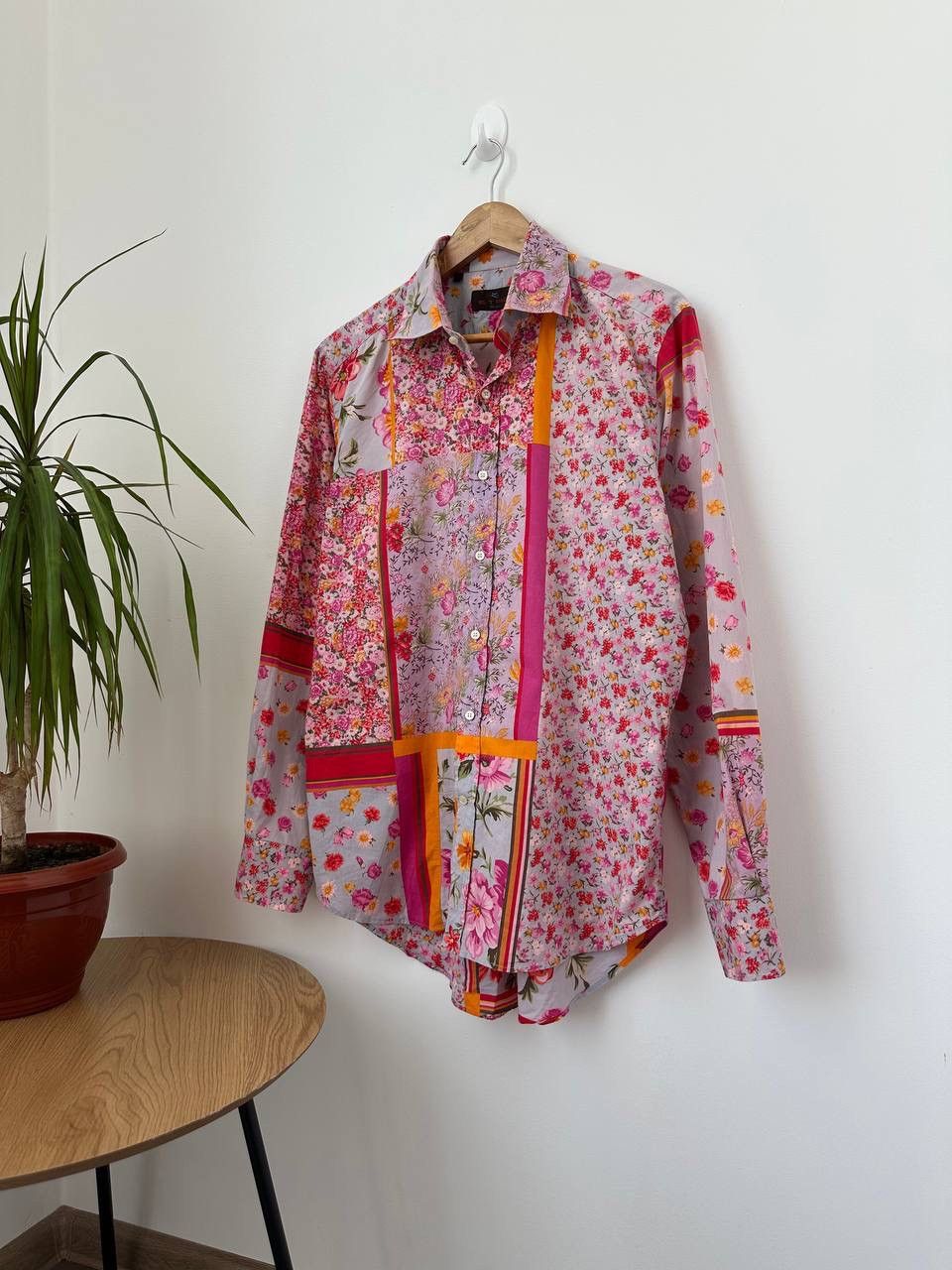 Etro × Vintage Vintage Etro Flowers Pink Womens Shirt Size L / US 10 / IT 46 - 2 Thumbnail