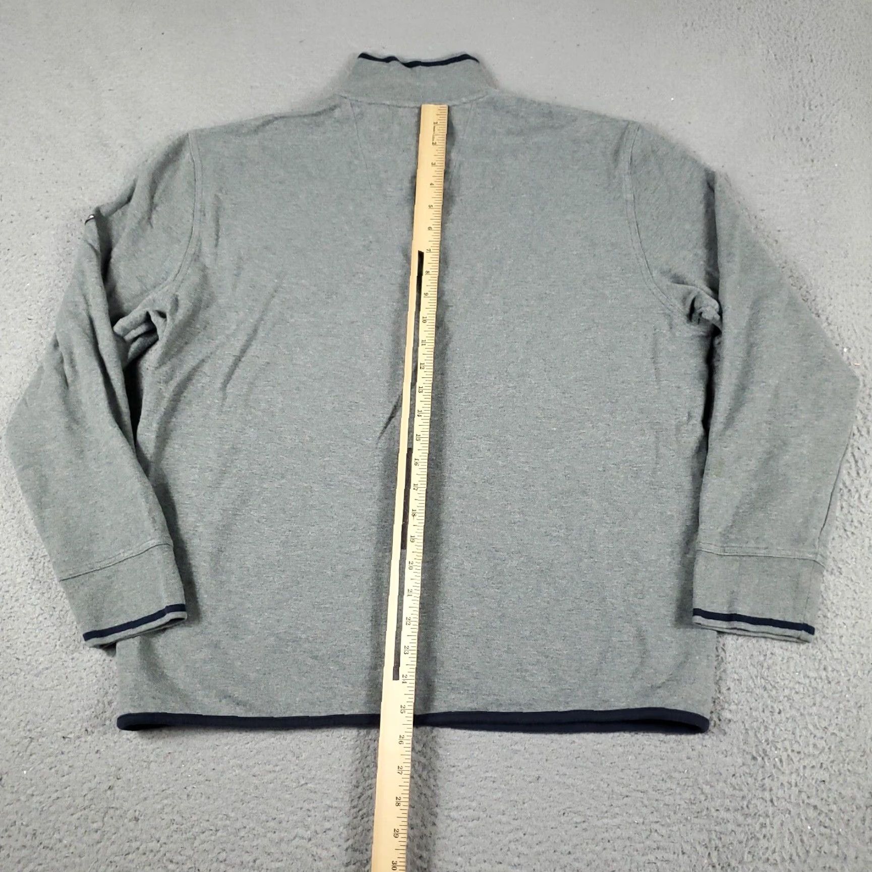 Nautica Nautica Sweater Mens Large Gray 1/4 Zip Pullover Casual Knit Size US L / EU 52-54 / 3 - 5 Thumbnail