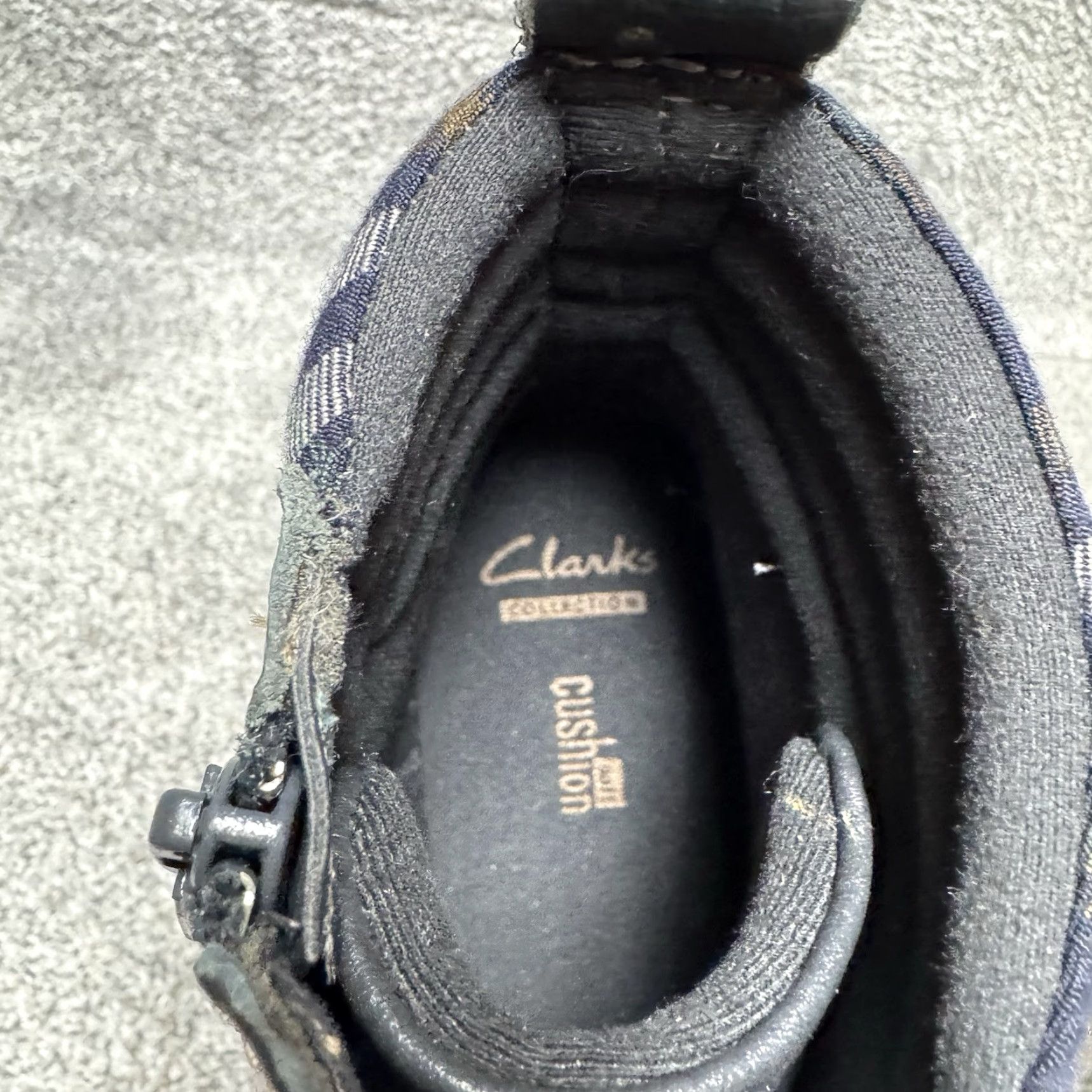 Clarks Clarks Boots Womens Combat Ankle Leather Size 7 Gray Casual Grunge Dark Academia City Biker Travel Size US 5 / IT 35 - 7 Thumbnail