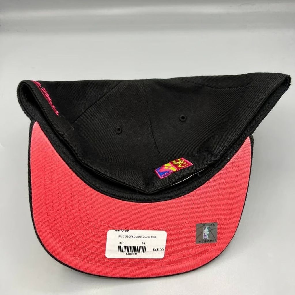 Mitchell & Ness Phoenix Suns Hat Men 7 1/2 Mitchell & Ness NBA Fitted Cap Size ONE SIZE - 5 Thumbnail