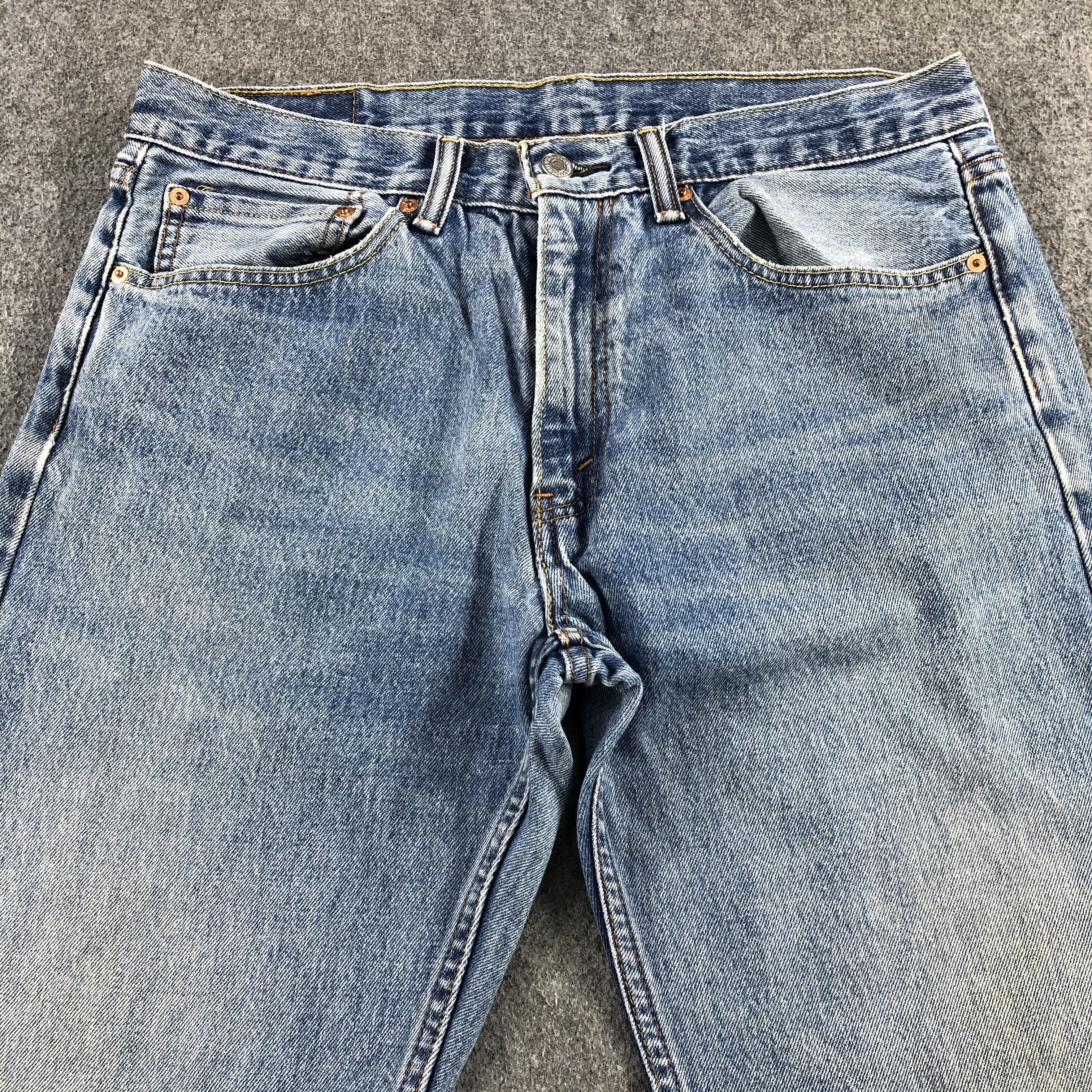 Levi's Vintage Blue Wash Levis 505 Jeans-J2151 Size US 35 - 3 Thumbnail
