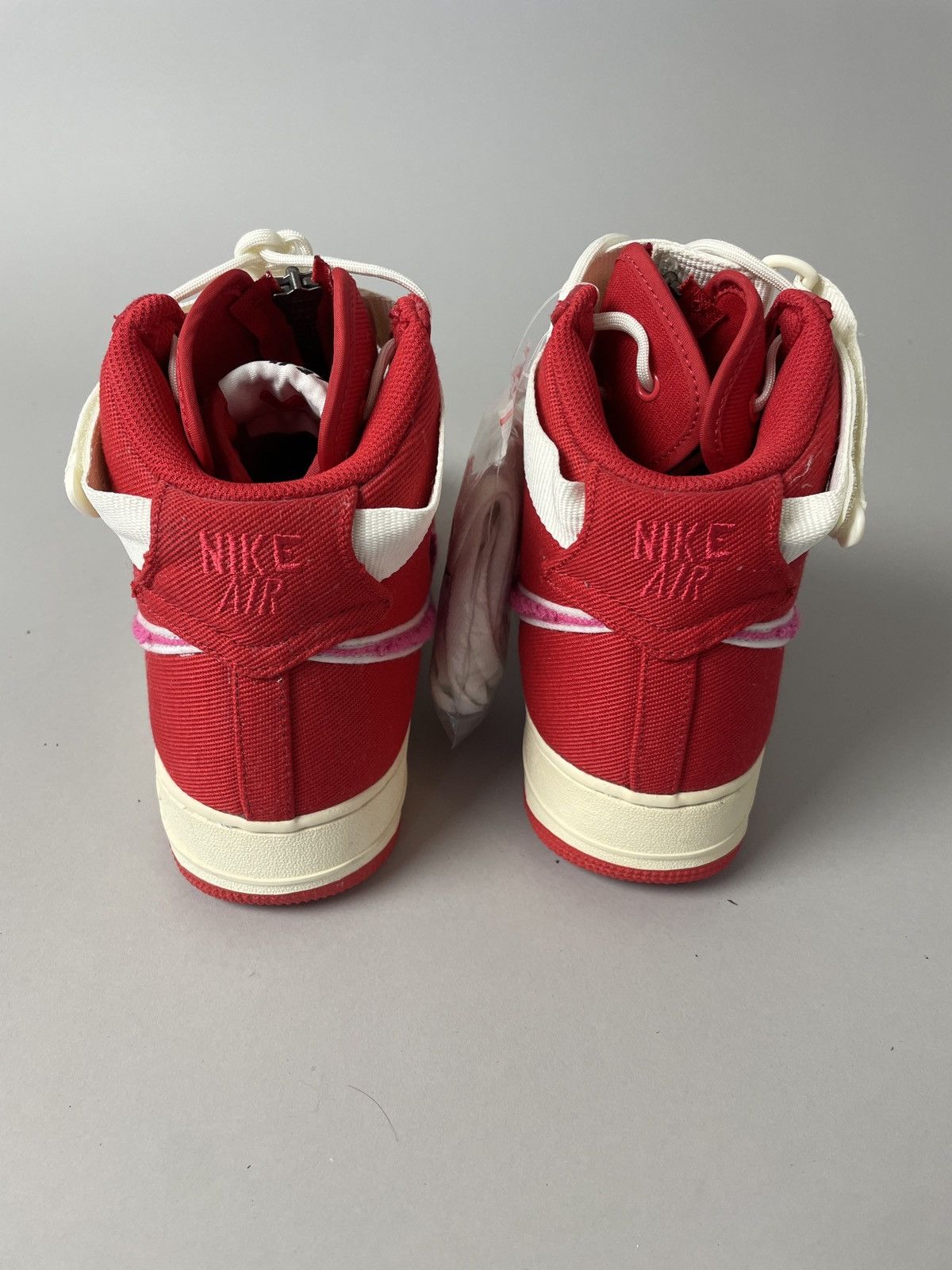 Emotionally Unavailable Red hi top air force 1 sneakers exclusive Size US 11 / EU 44 - 11 Thumbnail