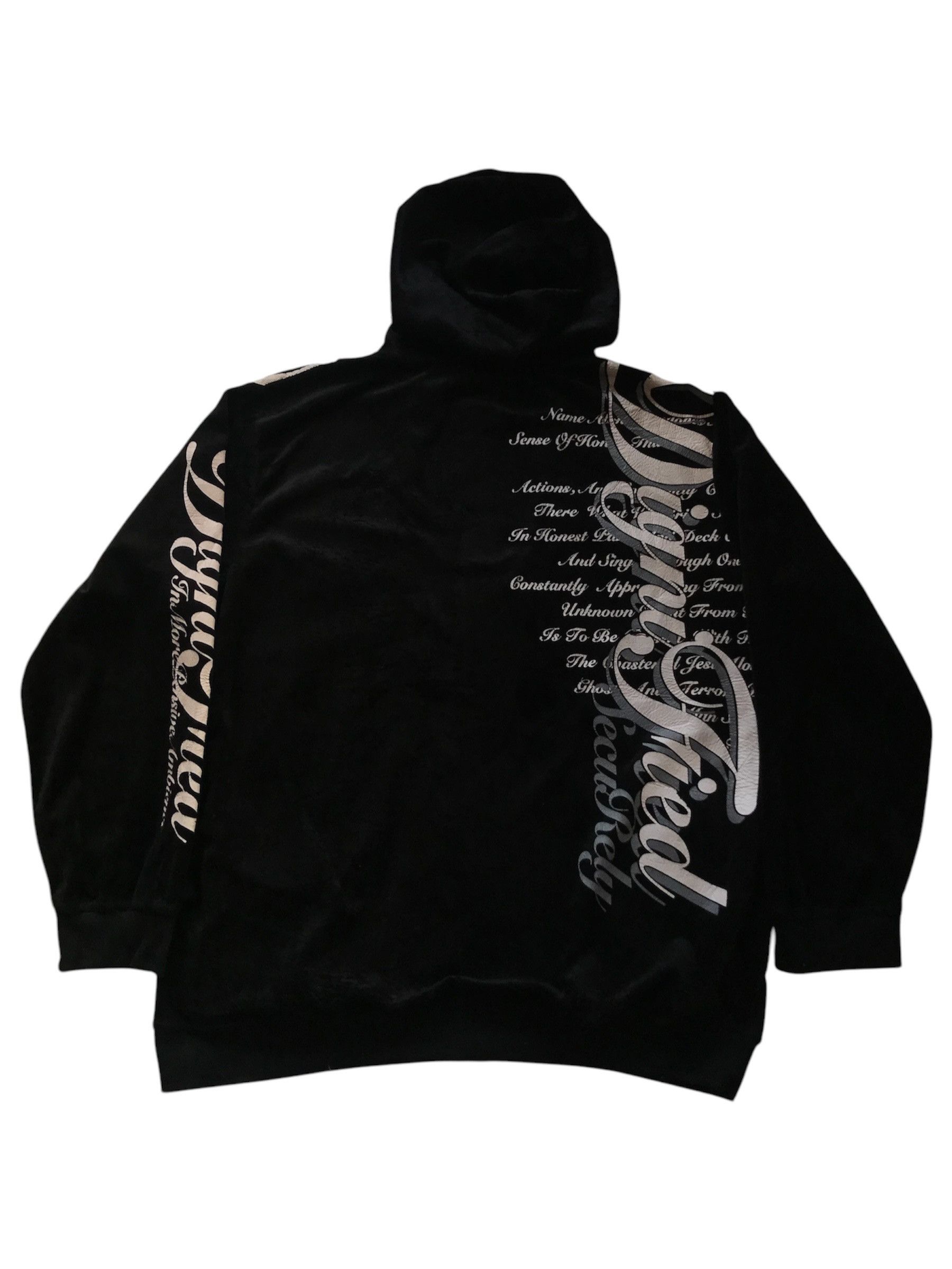 Le Grande Bleu (L.G.B.) Beaumere Japanese Poem Velvet Zip Hoodie Size US XL / EU 56 / 4 - 5 Thumbnail