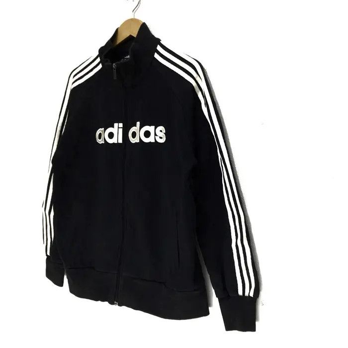 Adidas ADIDAS Big Logo Black Football Sweater Sweatshirt Jacket Size US M / EU 48-50 / 2 - 5 Thumbnail