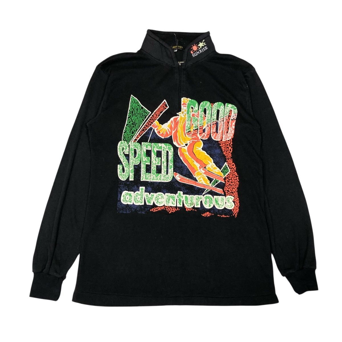 Japanese Brand 📌Vintage Anorak Half Zipper Sweatshirt Maimi Beach Size US L / EU 52-54 / 3 - 1 Thumbnail