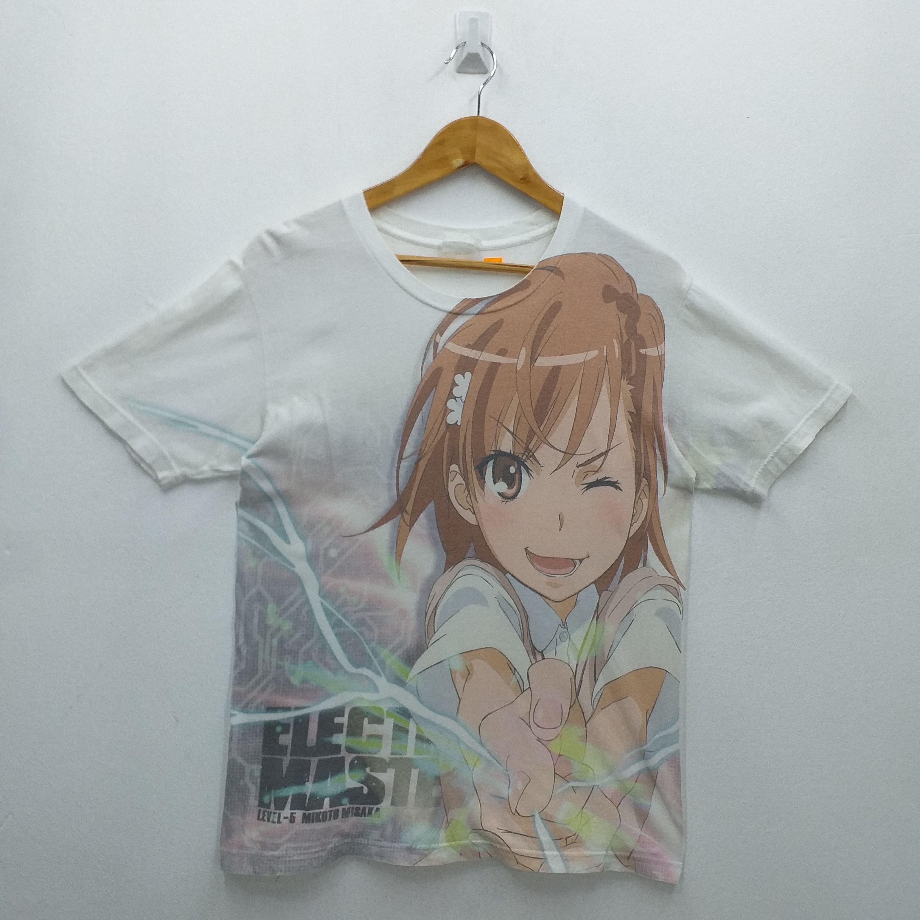 Anime Vintage Anime Misaka Mikoto Full Print By Cospa Tshirt -E106 Size US M / EU 48-50 / 2 - 1 Thumbnail