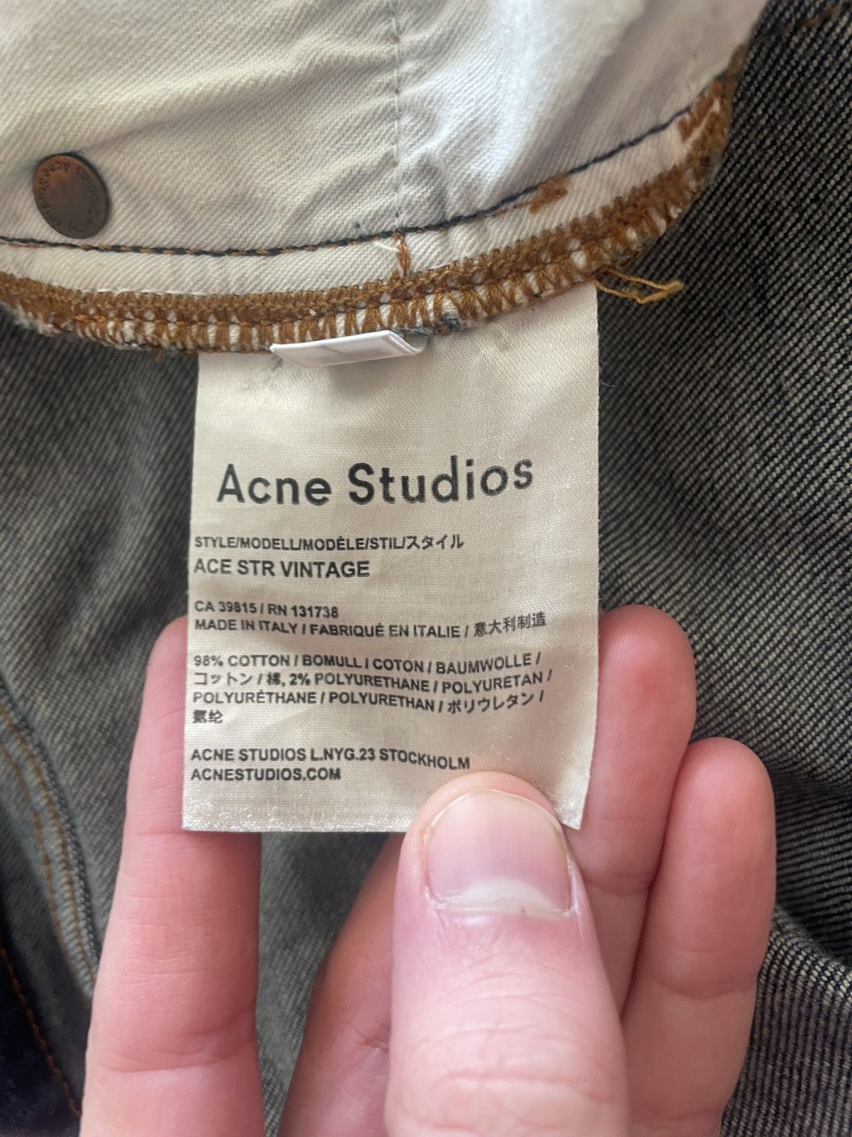 Acne Studios Acne Studios Ace Str Vintage Denim Jean Size US 34 / EU 50 - 4 Thumbnail