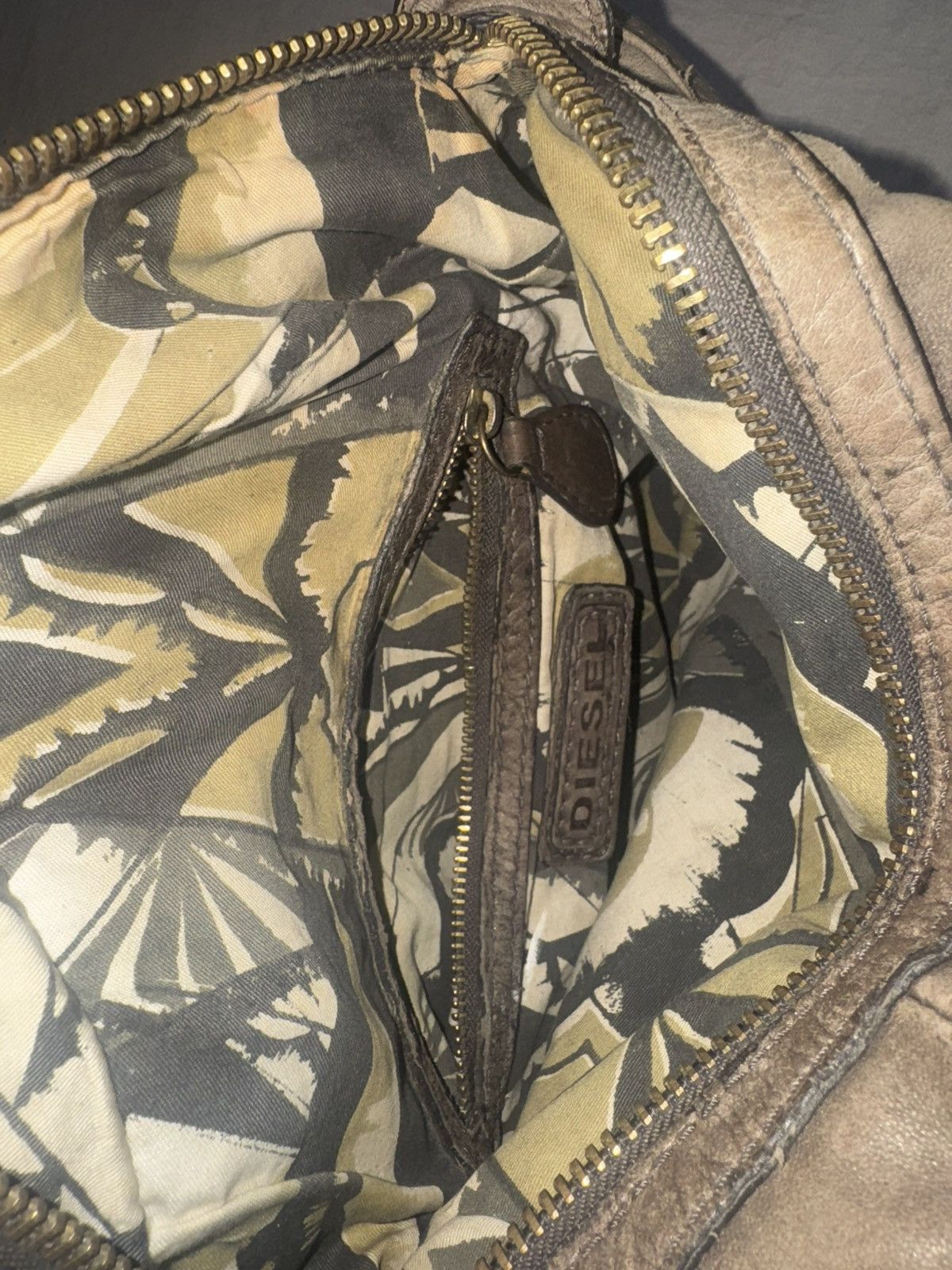 Diesel Diesel archive moto leather handbag khaki Size ONE SIZE - 4 Thumbnail
