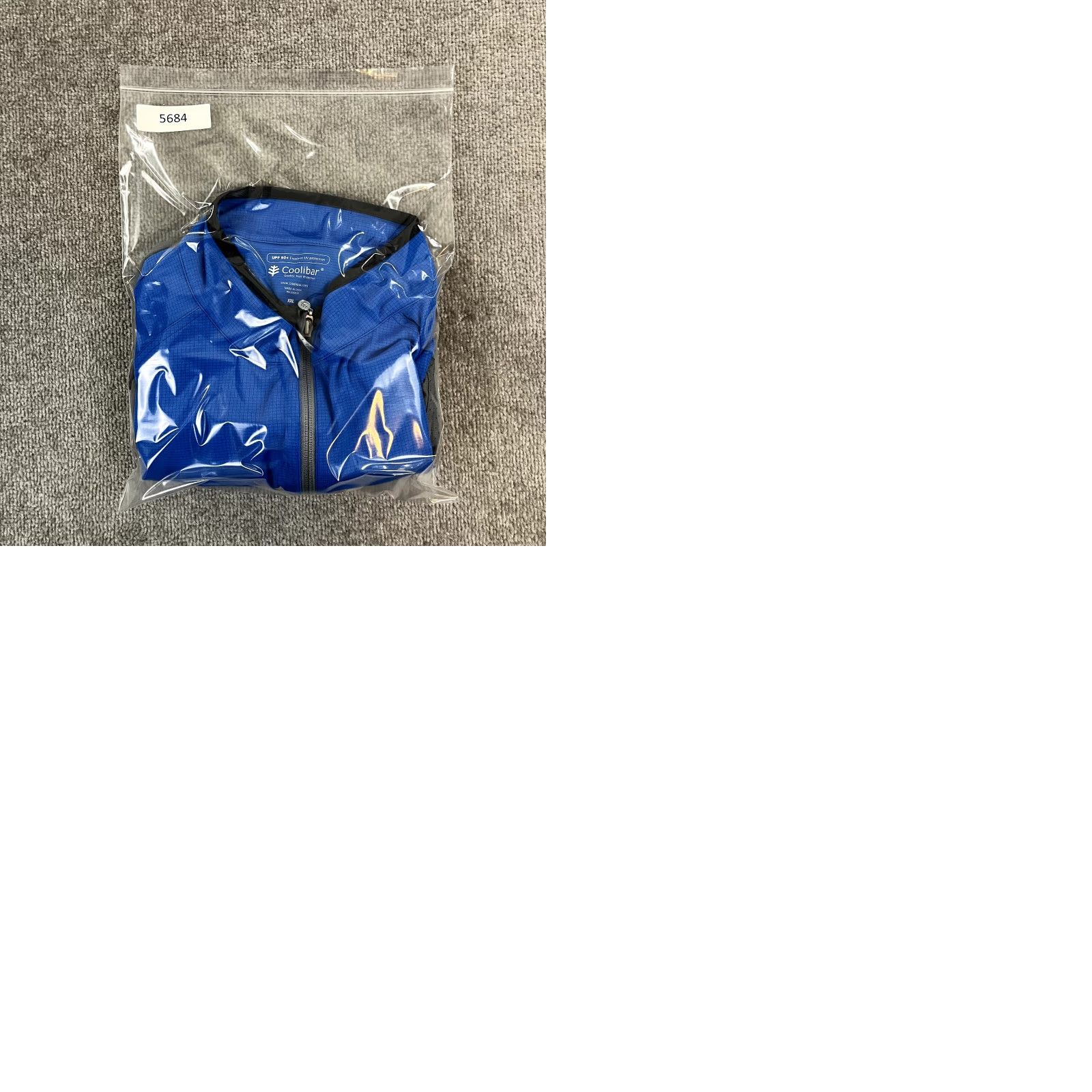 Vintage Coolibar Jacket Men 2XL Blue Gray Active UPF 50+ 3D Full Zip Long Sleeve Suntect Size US XXL / EU 58 / 5 - 9 Thumbnail