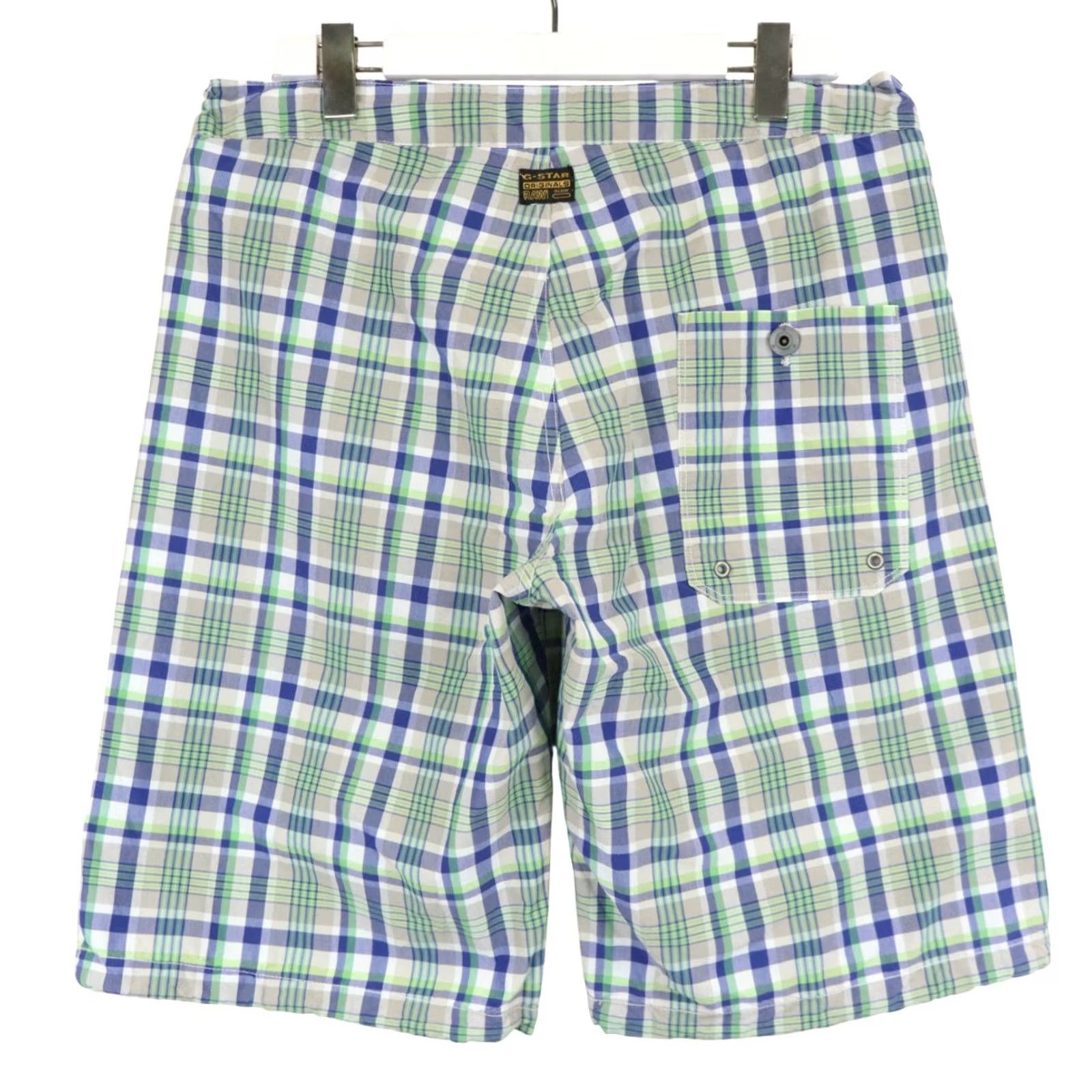 G-Star G-STAR Rb Austin Board Swimwear Mens XL Drawstring Multicolor Plaid Shorts Size US 36 / EU 52 - 2 Thumbnail
