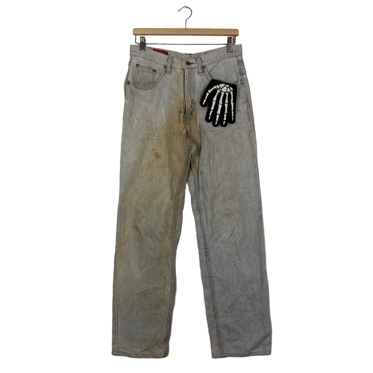 Japanese Brand 🔥70’s True Vintage Distressed Denim Jeans Edwin Made In Usa Size US 30 / EU 46 - 2 Thumbnail