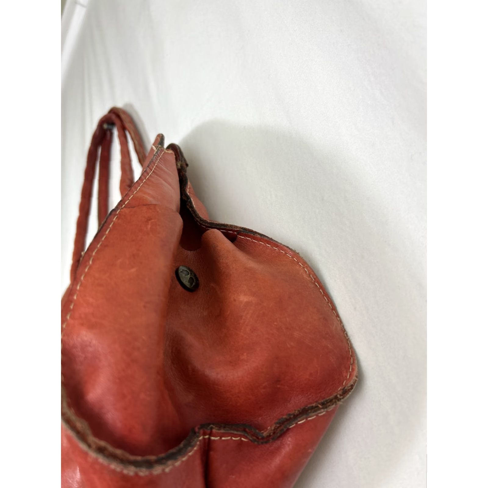 Patricia Nash VINTAGE Patricia Nash Satchel/Top Handle Bag Women Dusky Red Leather Lione 18x11 Brown Lining Size ONE SIZE - 6 Thumbnail