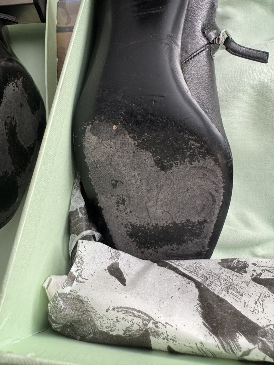 Off-White Off-White Napa Hexnut Ankle Bootie Black Italian Leather Size US 8 / IT 38 - 8 Thumbnail