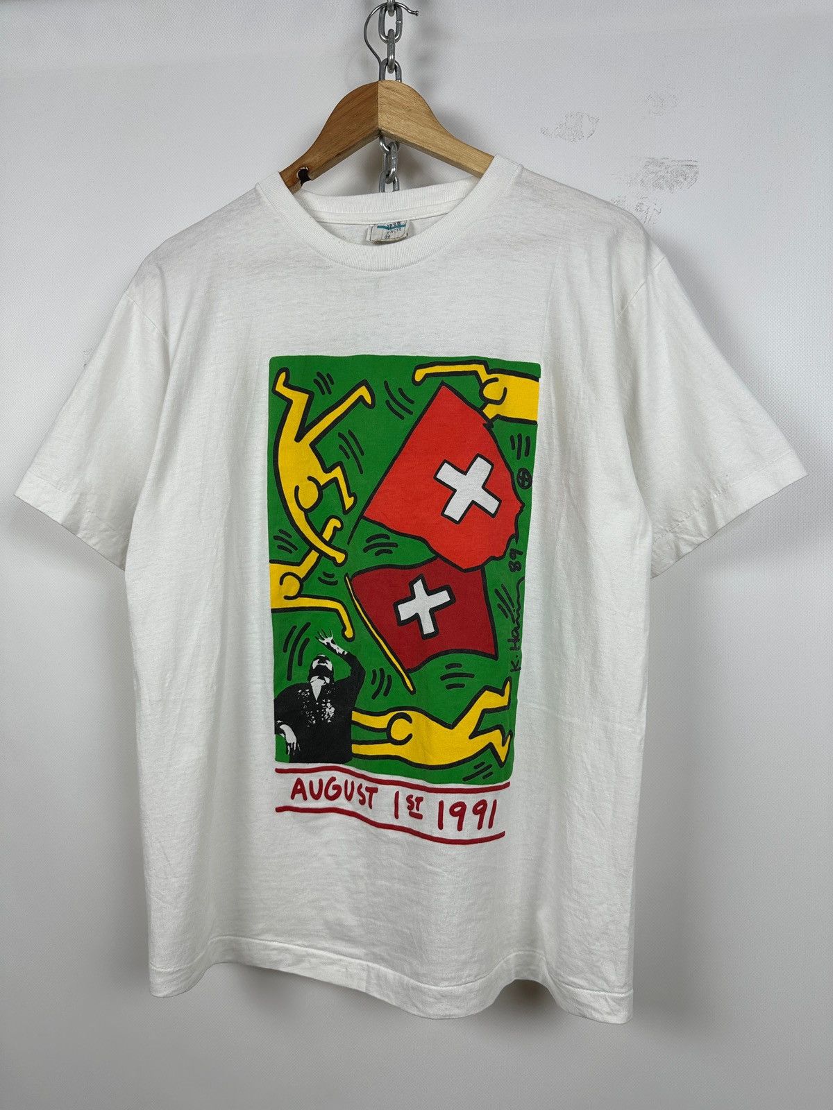 Keith Haring 1991 Keith Haring Swiss National Day 700th Anniversary Tee Size US M / EU 48-50 / 2 - 4 Thumbnail